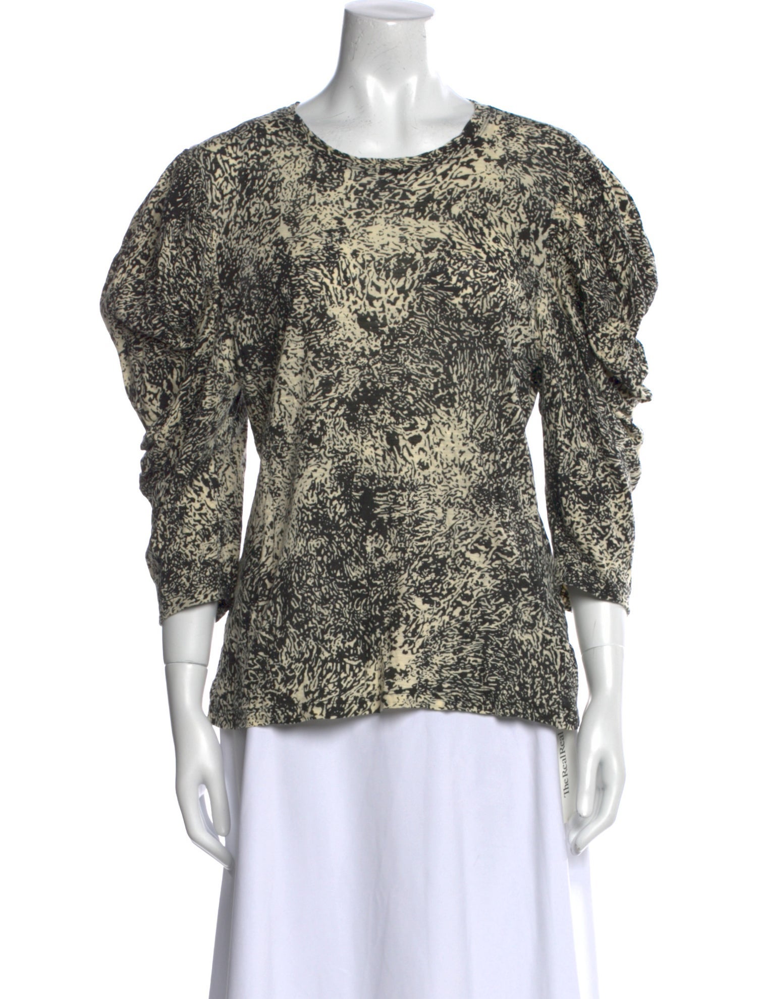 Proenza Schouler Floral Print Crew Neck Blouse