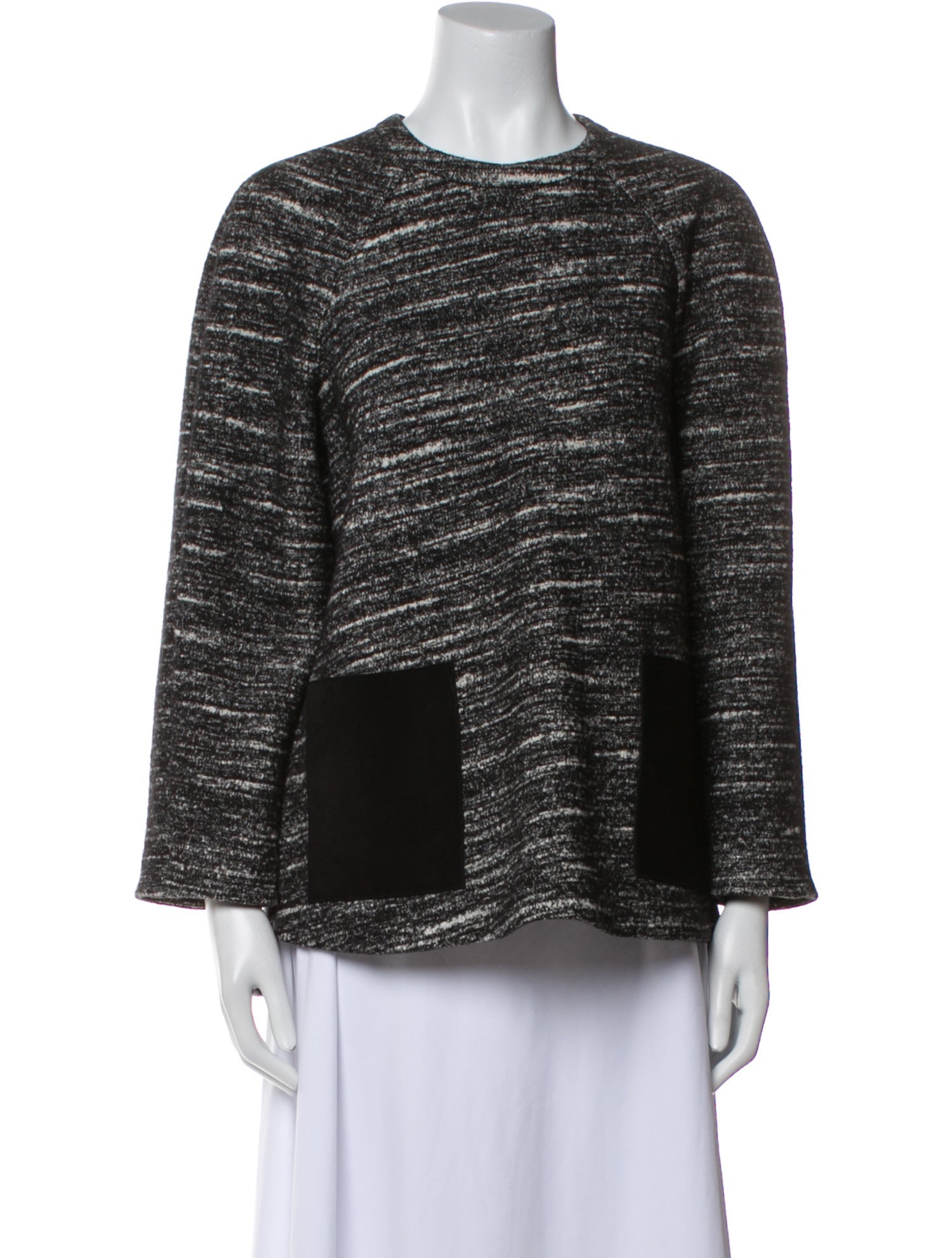 Proenza Schouler Striped Crew Neck Blouse