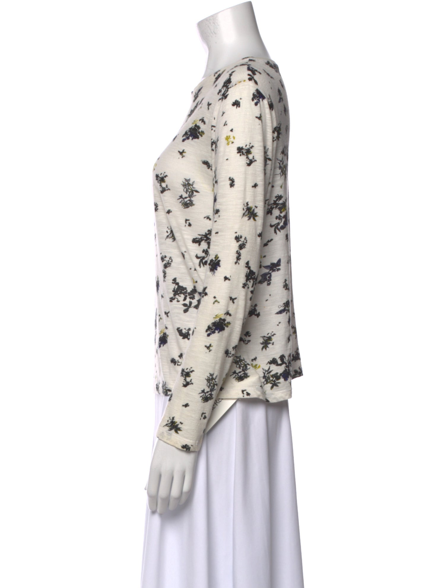 Proenza Schouler Printed Scoop Neck Sweatshirt