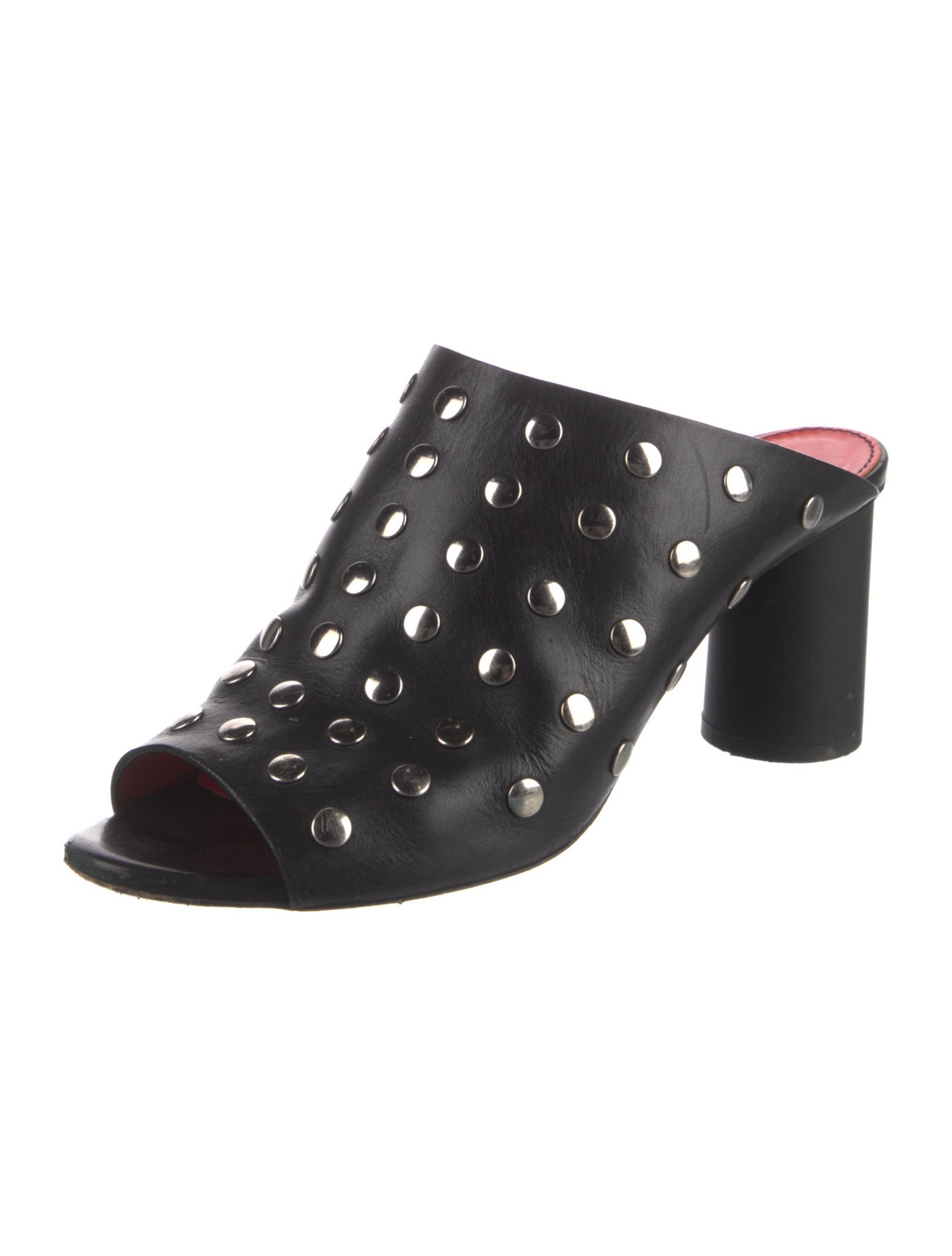 Proenza Schouler Leather Studded Accents Slides