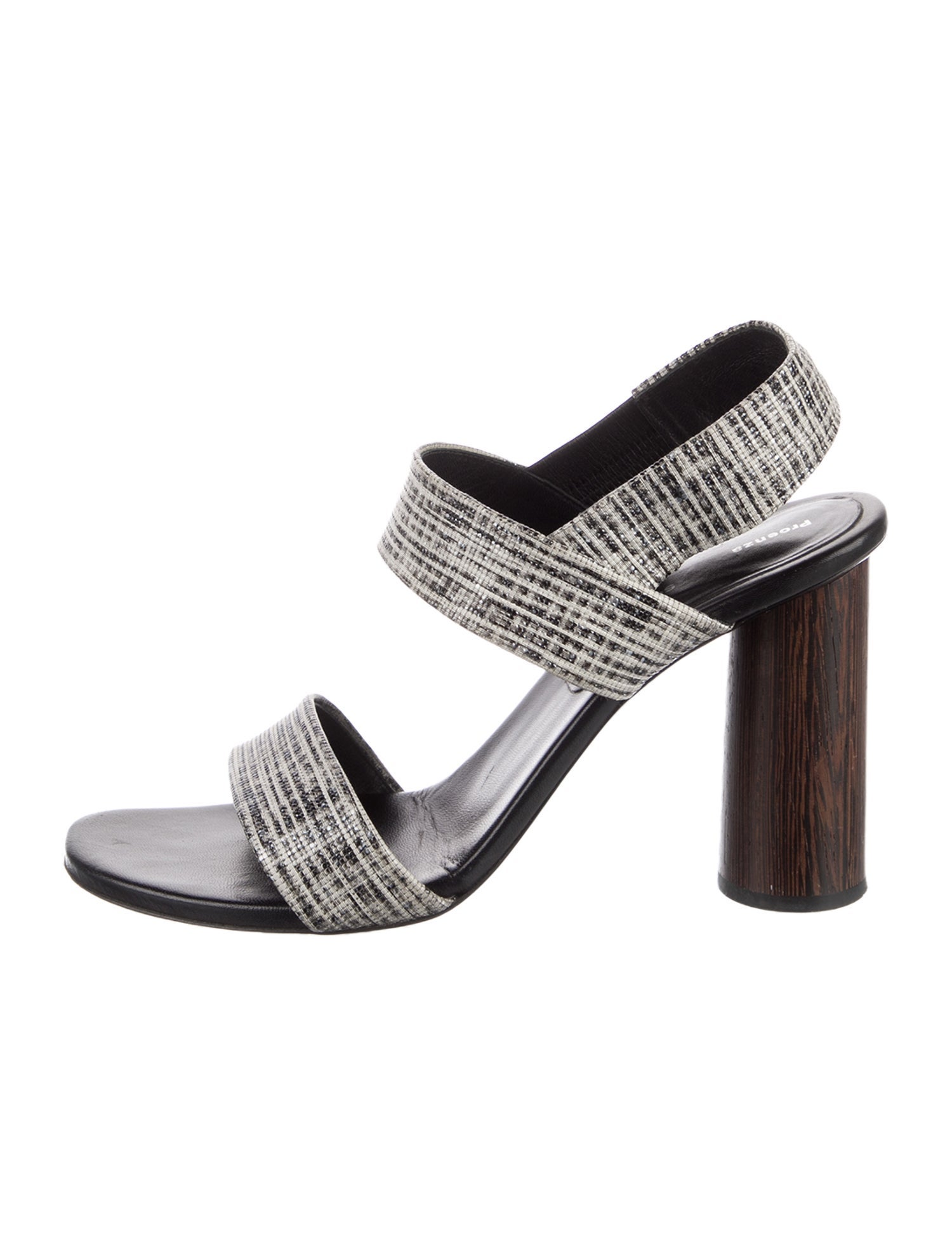 Proenza Schouler Printed Slingback Sandals