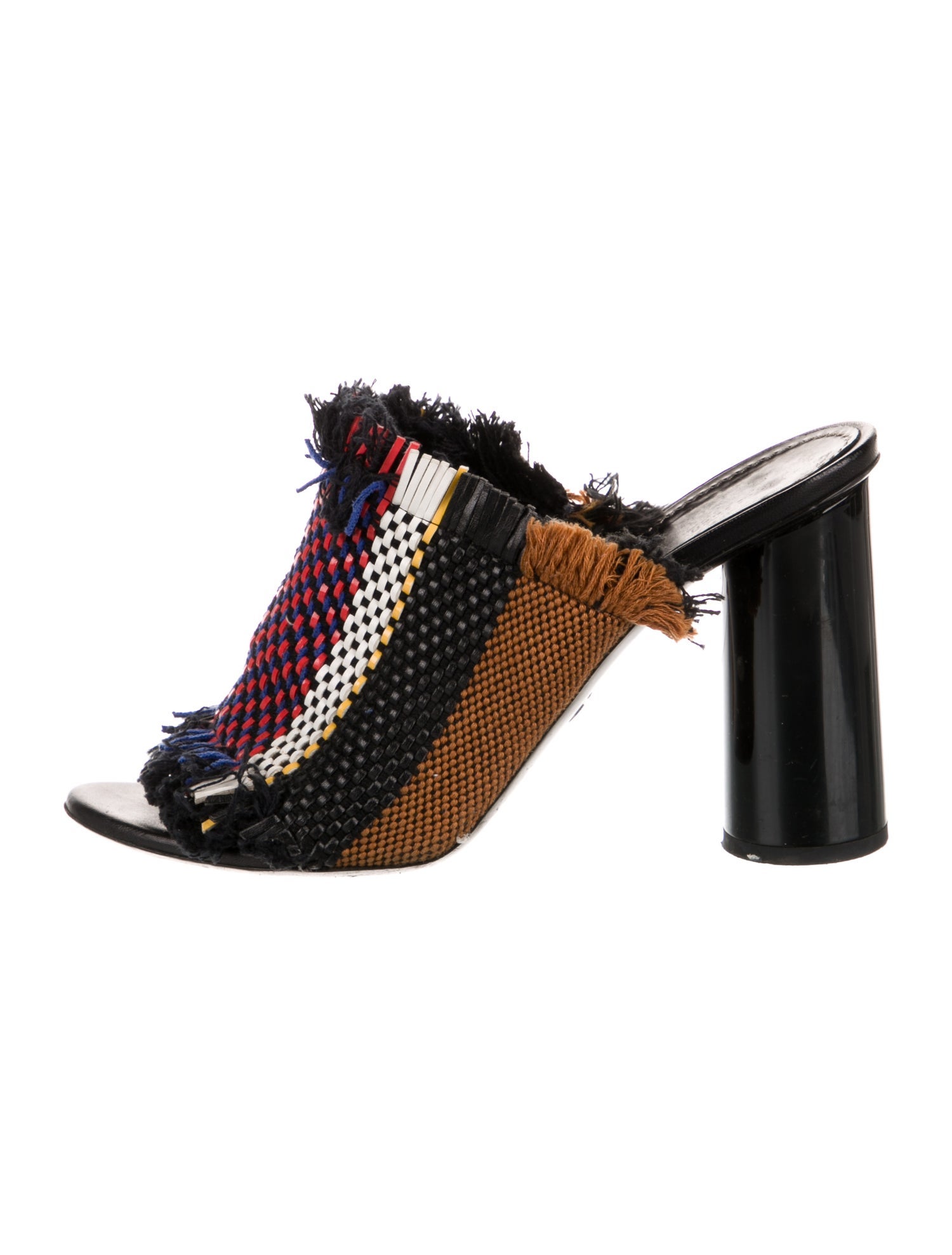 Proenza Schouler Printed Fringe Trim Accent Slides