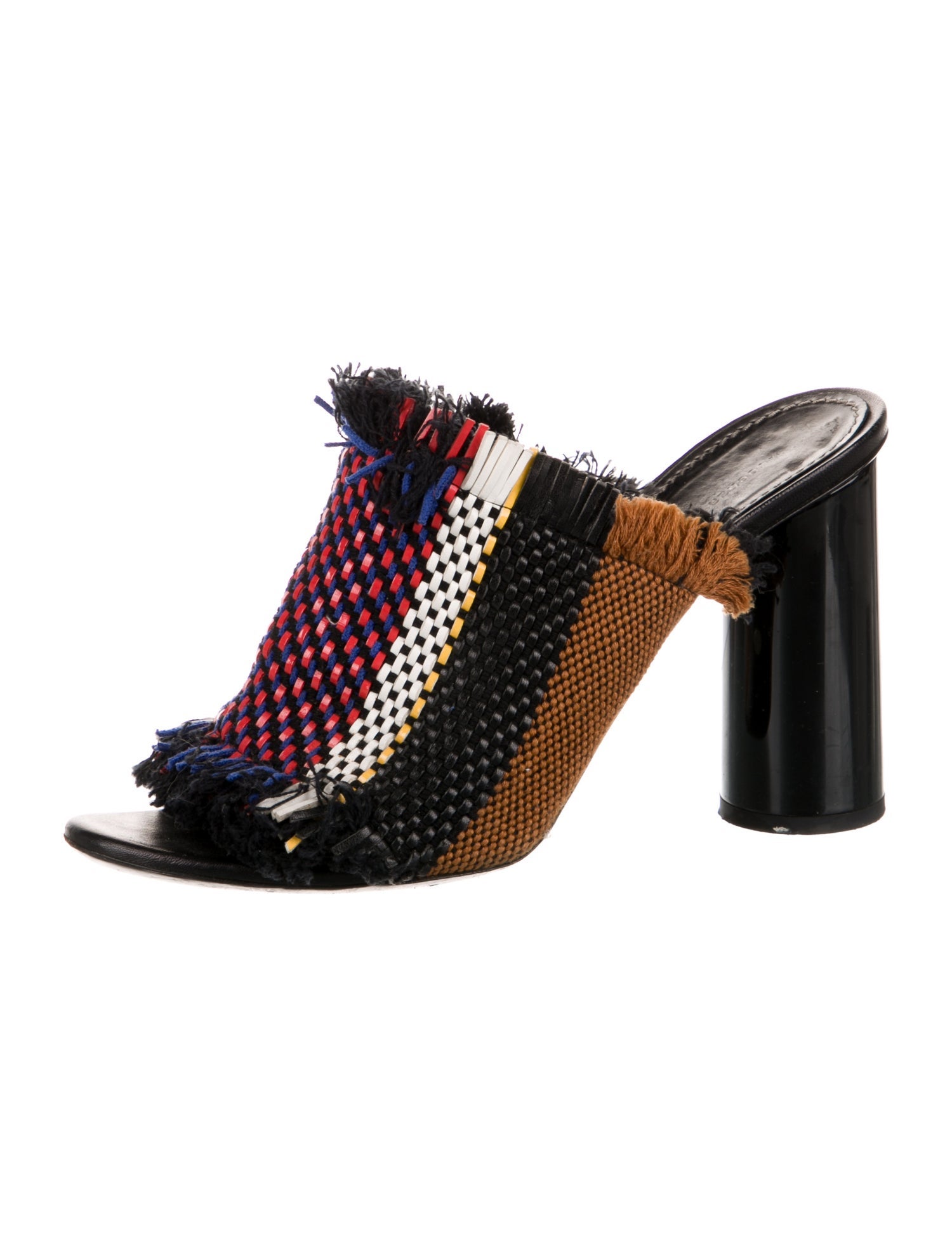 Proenza Schouler Printed Fringe Trim Accent Slides