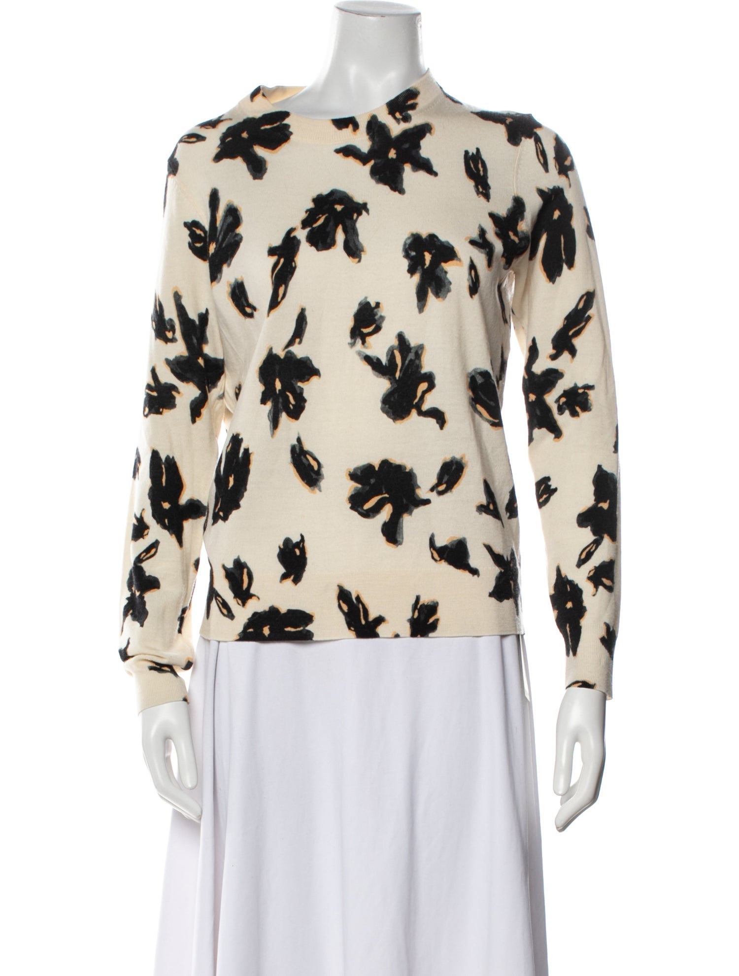 Proenza Schouler Merino Wool Printed Sweater