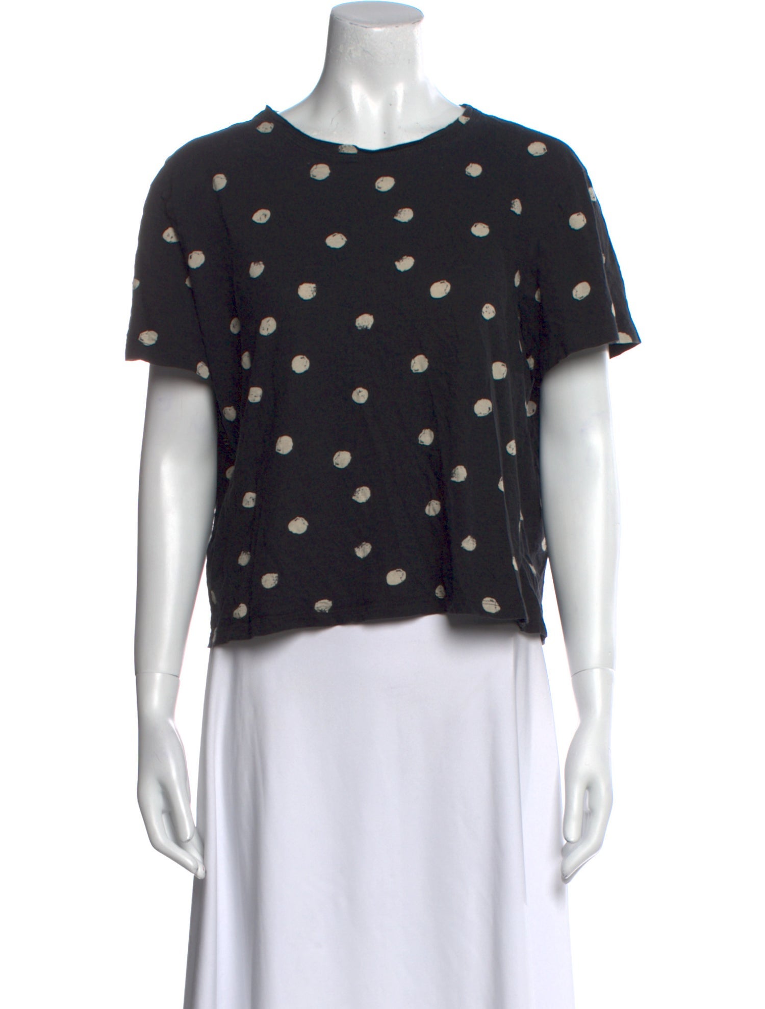 Proenza Schouler Polka Dot Print Crew Neck T-Shirt