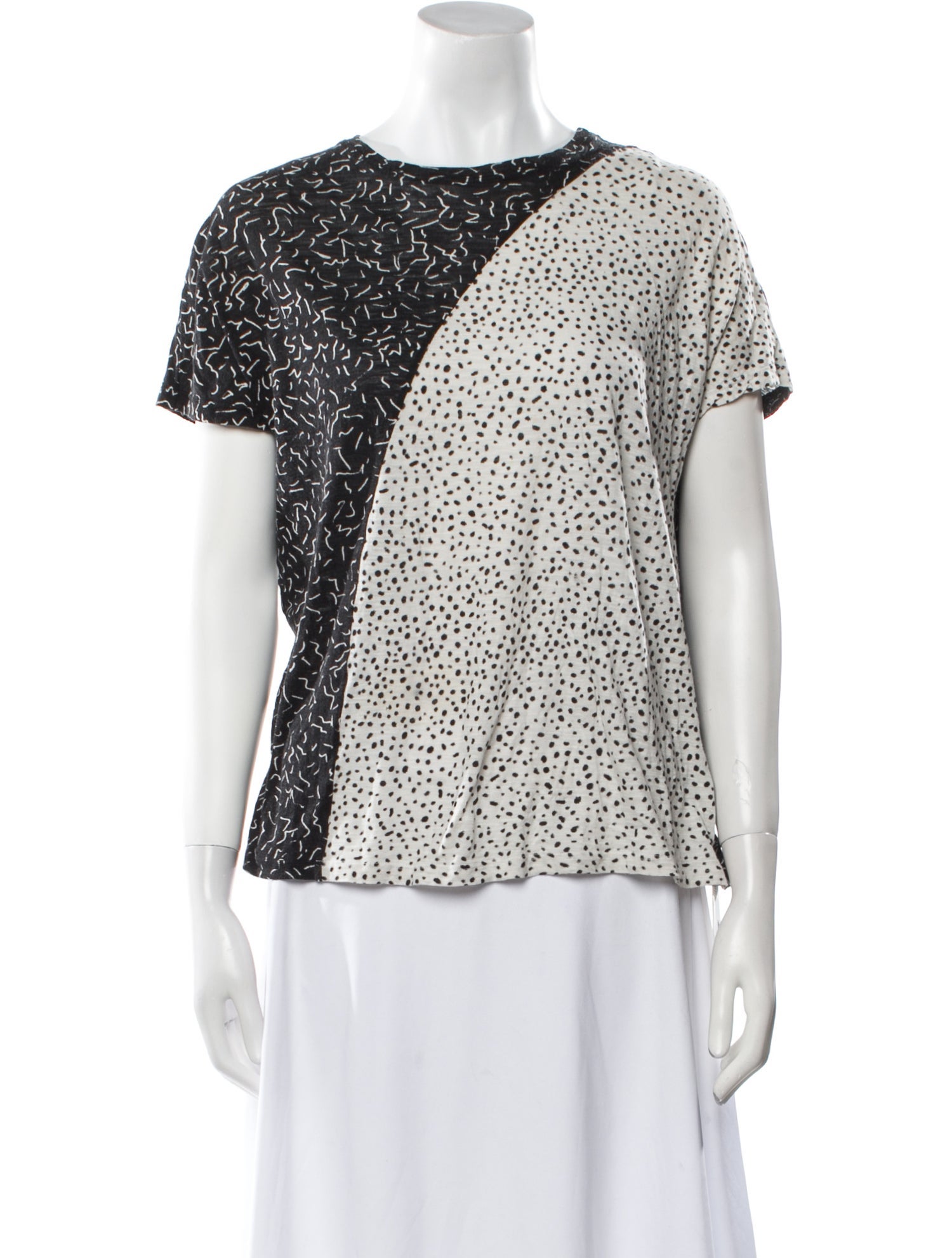 Proenza Schouler Printed Bateau Neckline T-Shirt