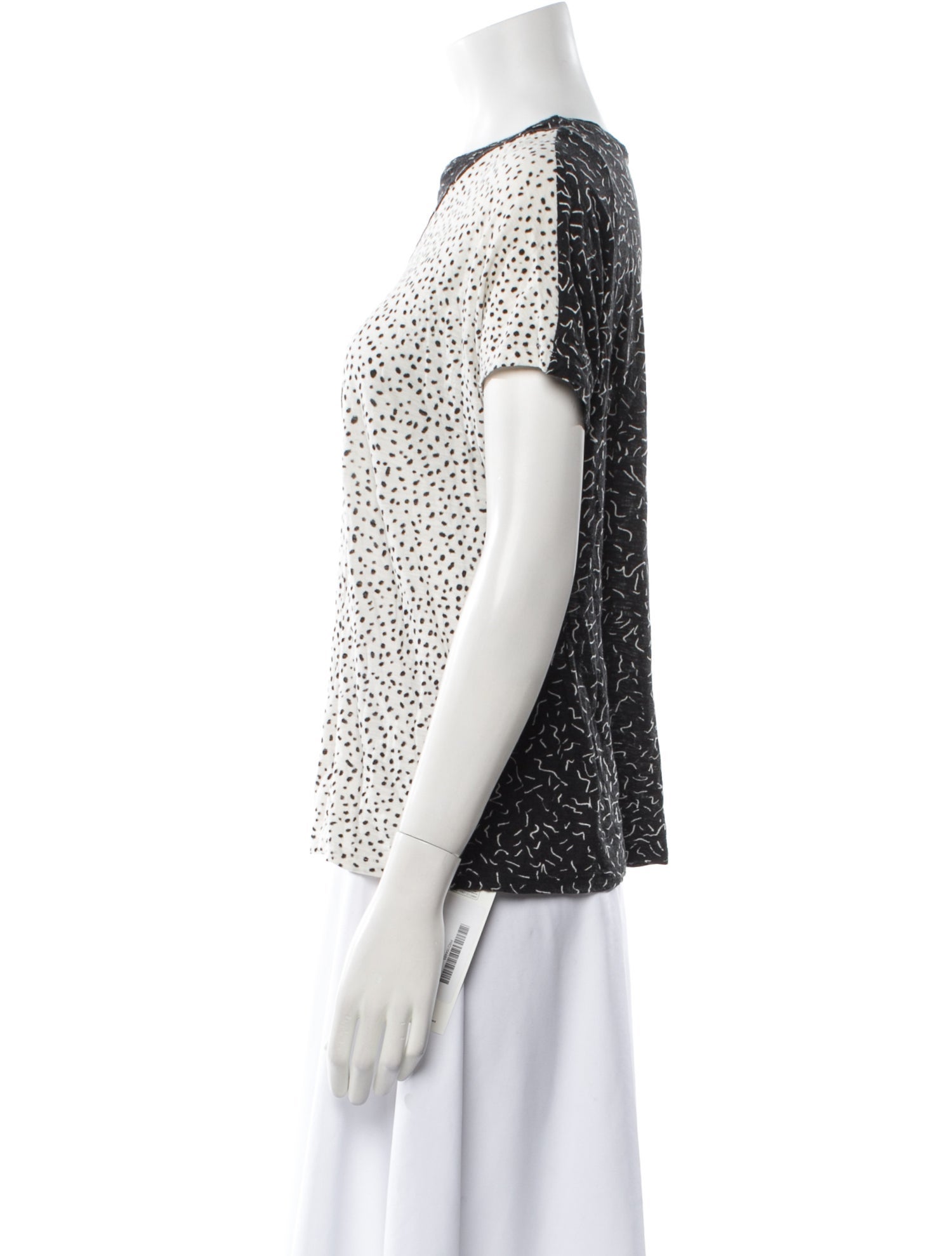 Proenza Schouler Printed Bateau Neckline T-Shirt