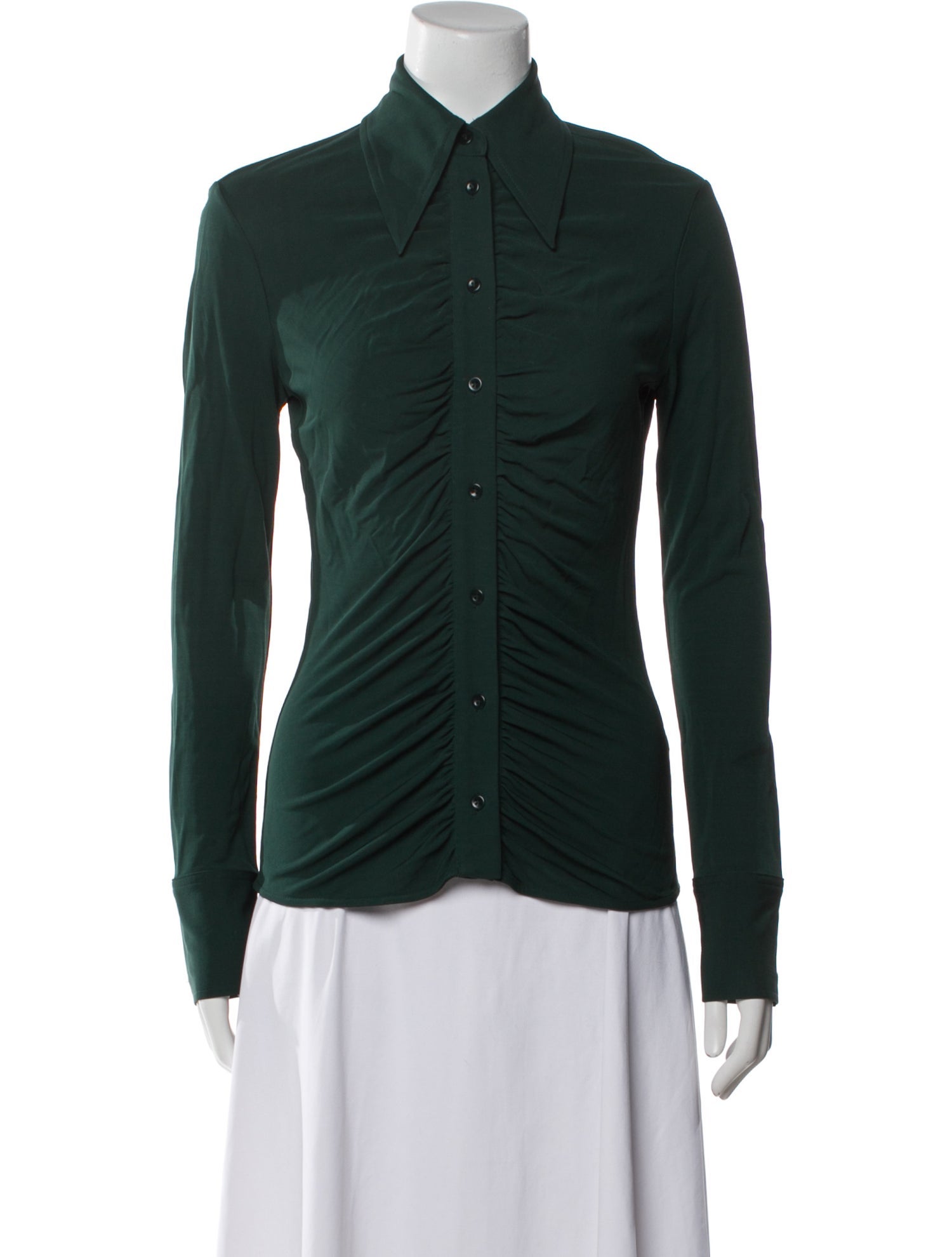 Proenza Schouler Long Sleeve Button-Up Top