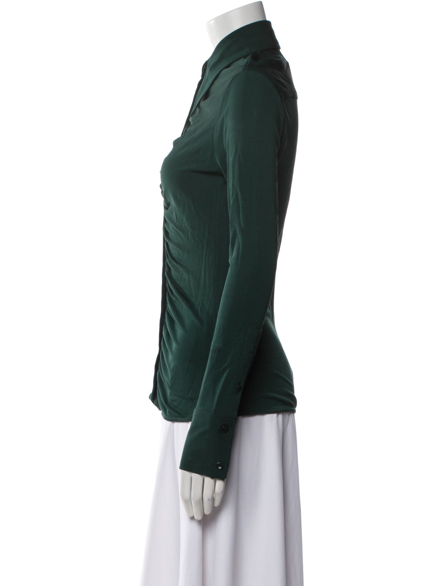 Proenza Schouler Long Sleeve Button-Up Top