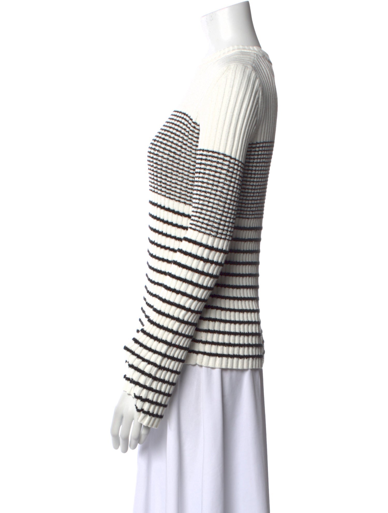 Proenza Schouler Striped Crew Neck Top