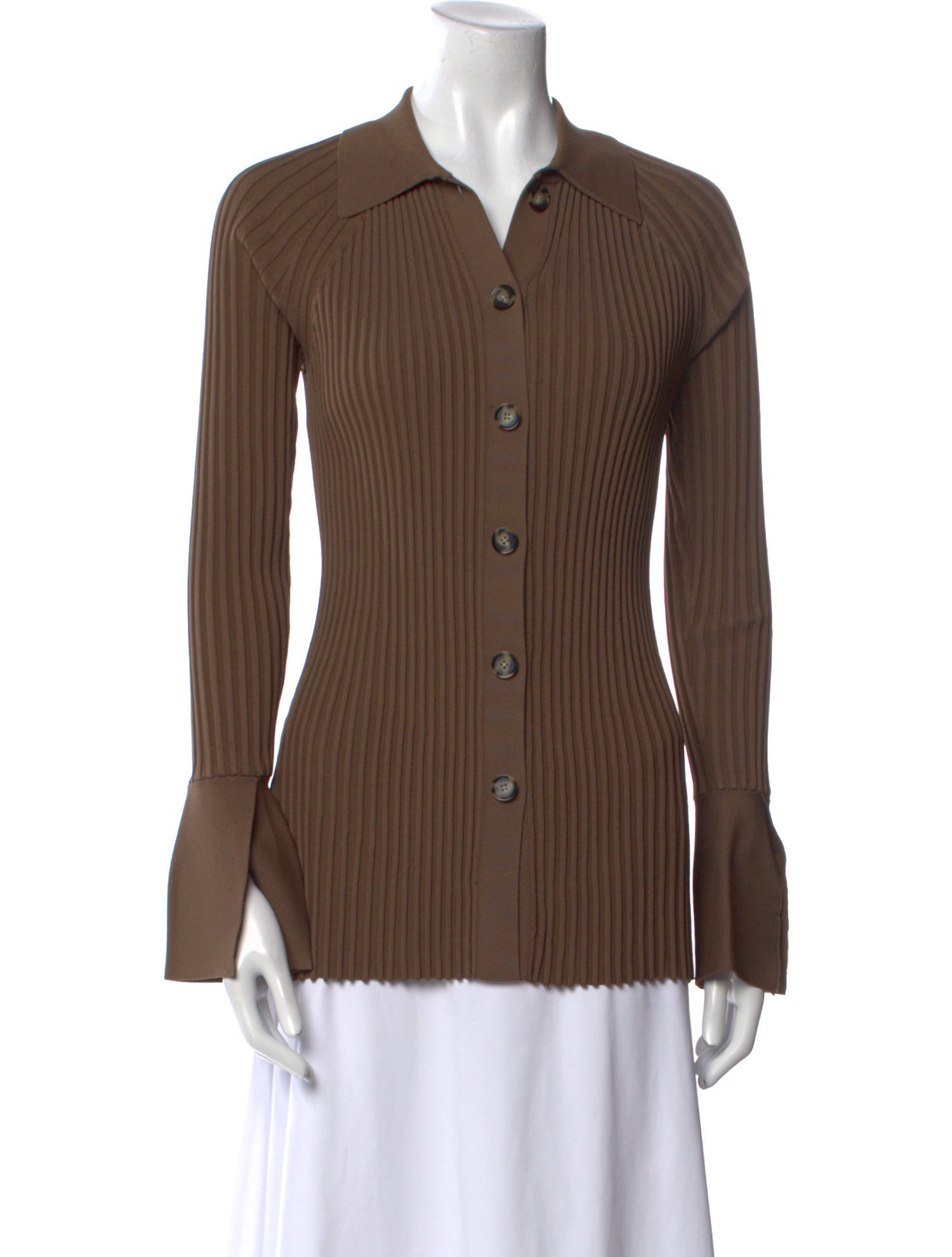 Proenza Schouler Long Sleeve Button-Up Top