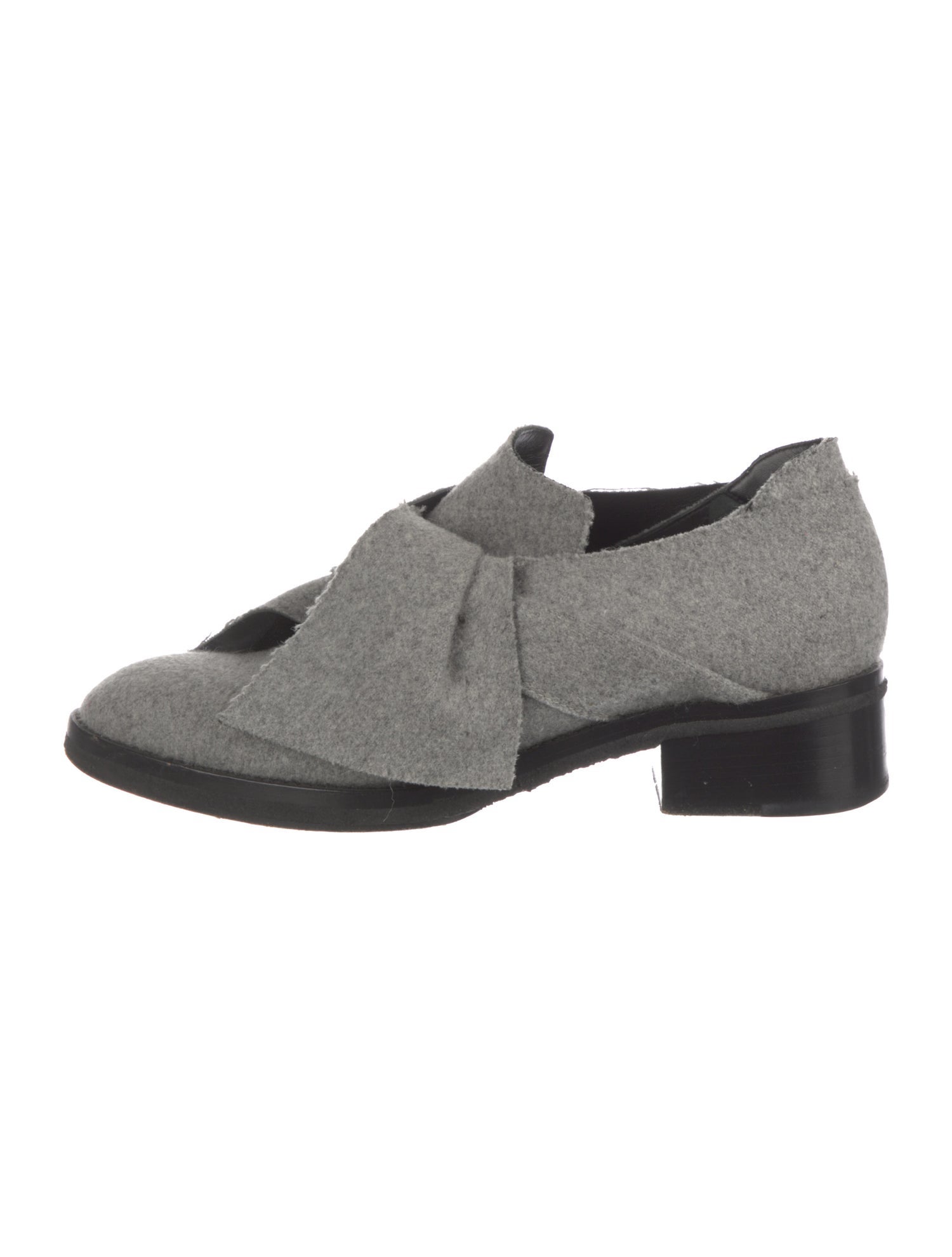 Proenza Schouler Wool Bow Accents Oxfords