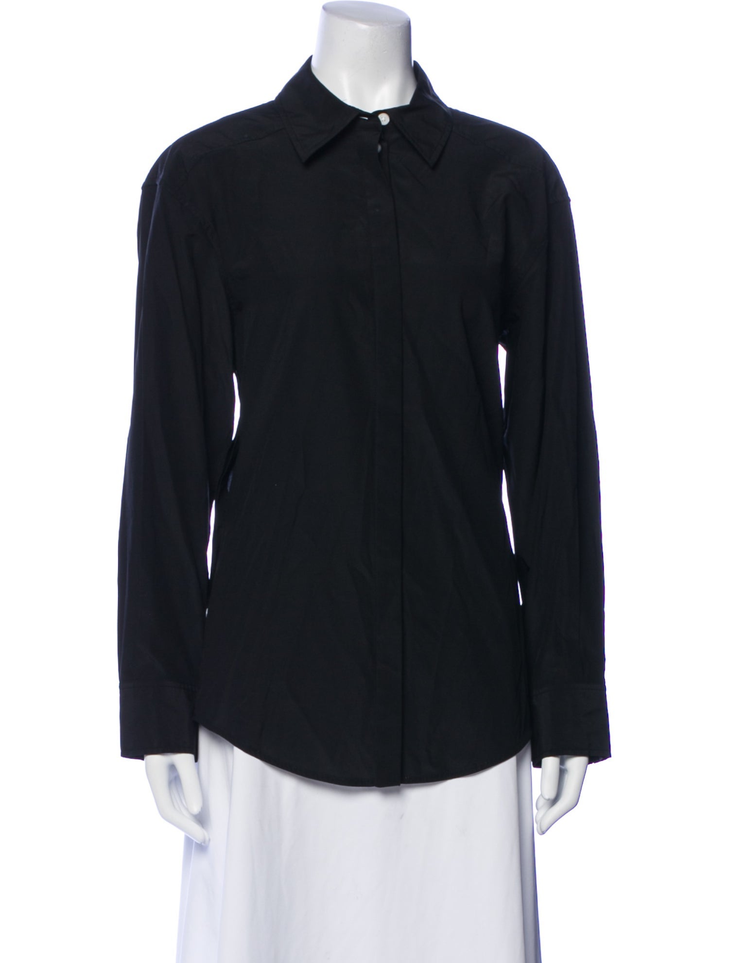 Proenza Schouler Silk Long Sleeve Button-Up Top w/ Tags