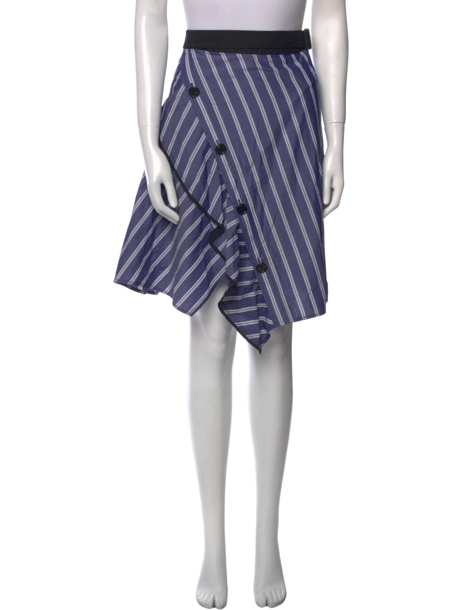 Proenza Schouler Striped Knee-Length Skirt