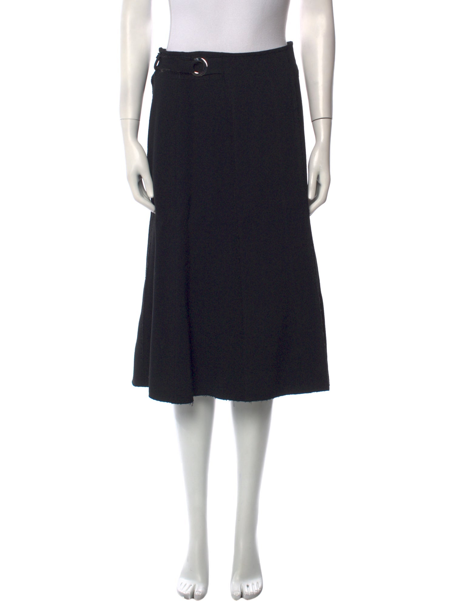 Proenza Schouler Raw-Edge Trim Knee-Length Skirt