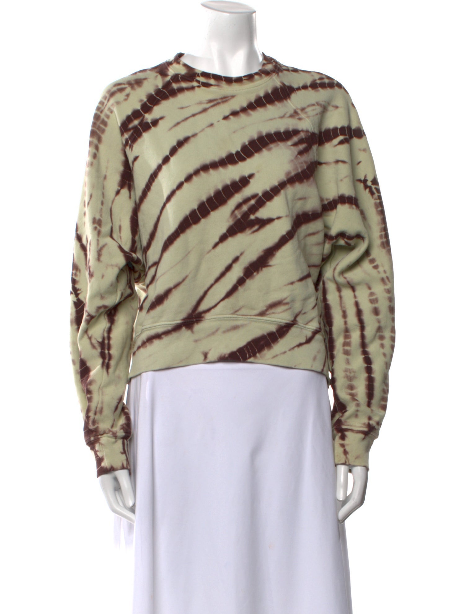 Proenza Schouler Tie-Dye Print Crew Neck Sweatshirt