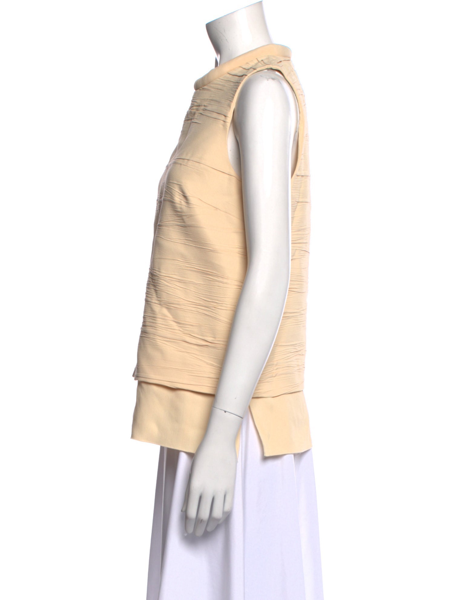 Proenza Schouler Mock Neck Sleeveless Top