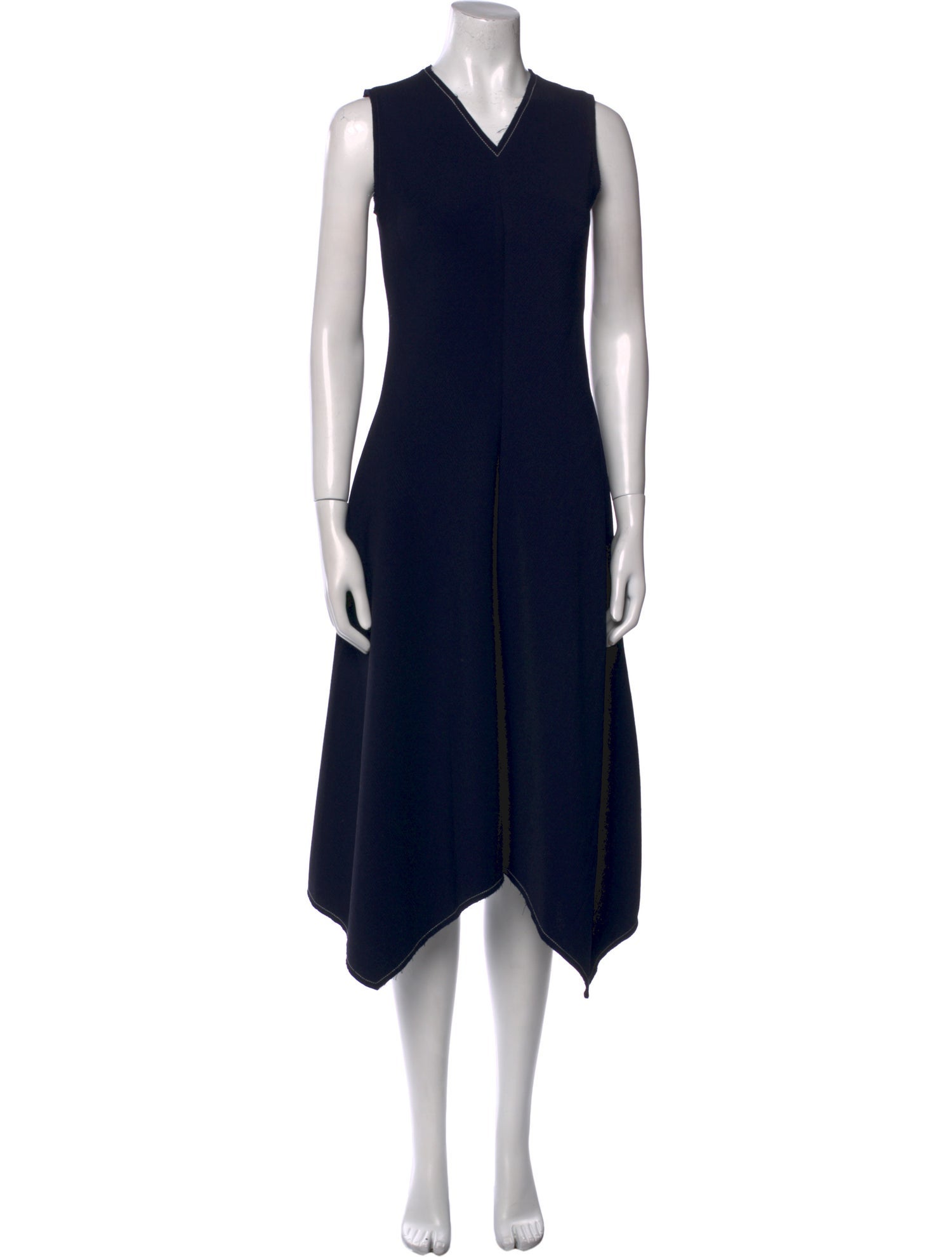 Proenza Schouler V-Neck Knee-Length Dress
