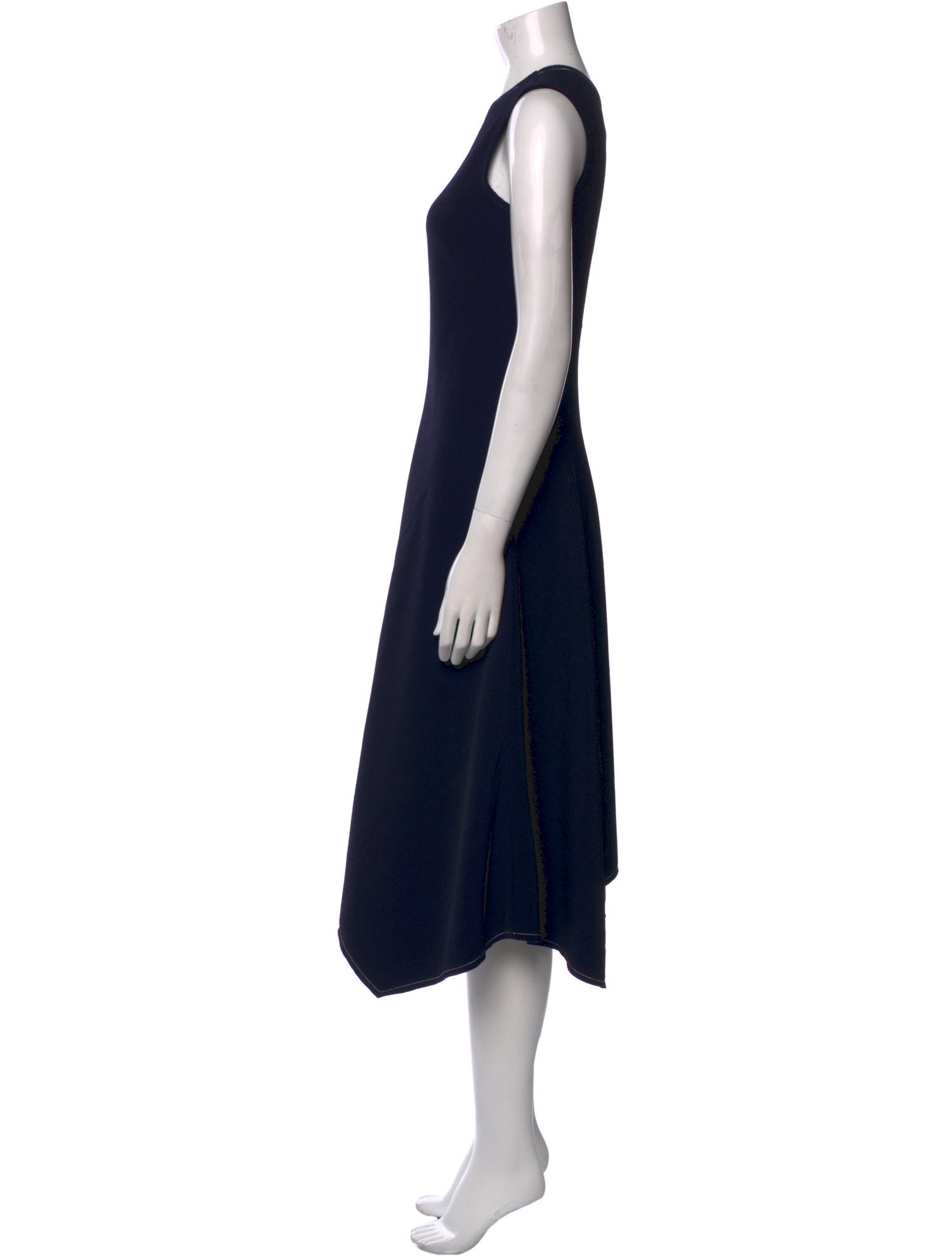 Proenza Schouler V-Neck Knee-Length Dress