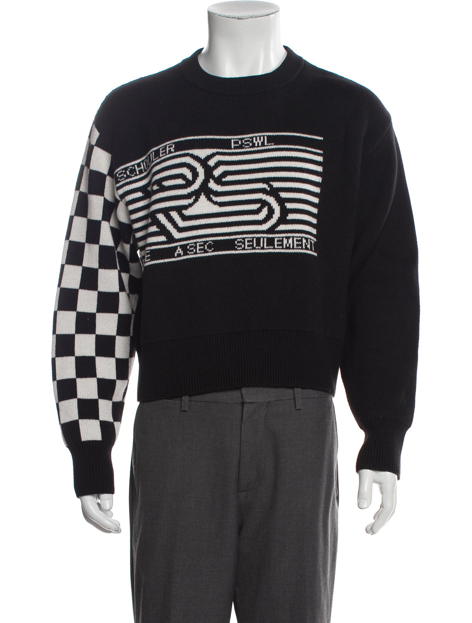 Proenza Schouler Printed Crew Neck Pullover