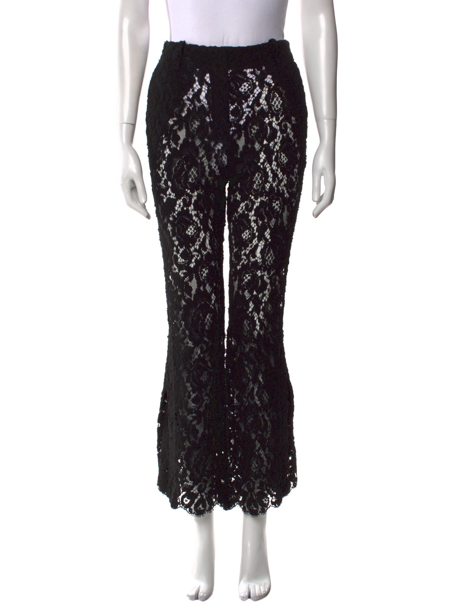 Proenza Schouler Lace Pattern Wide Leg Pants