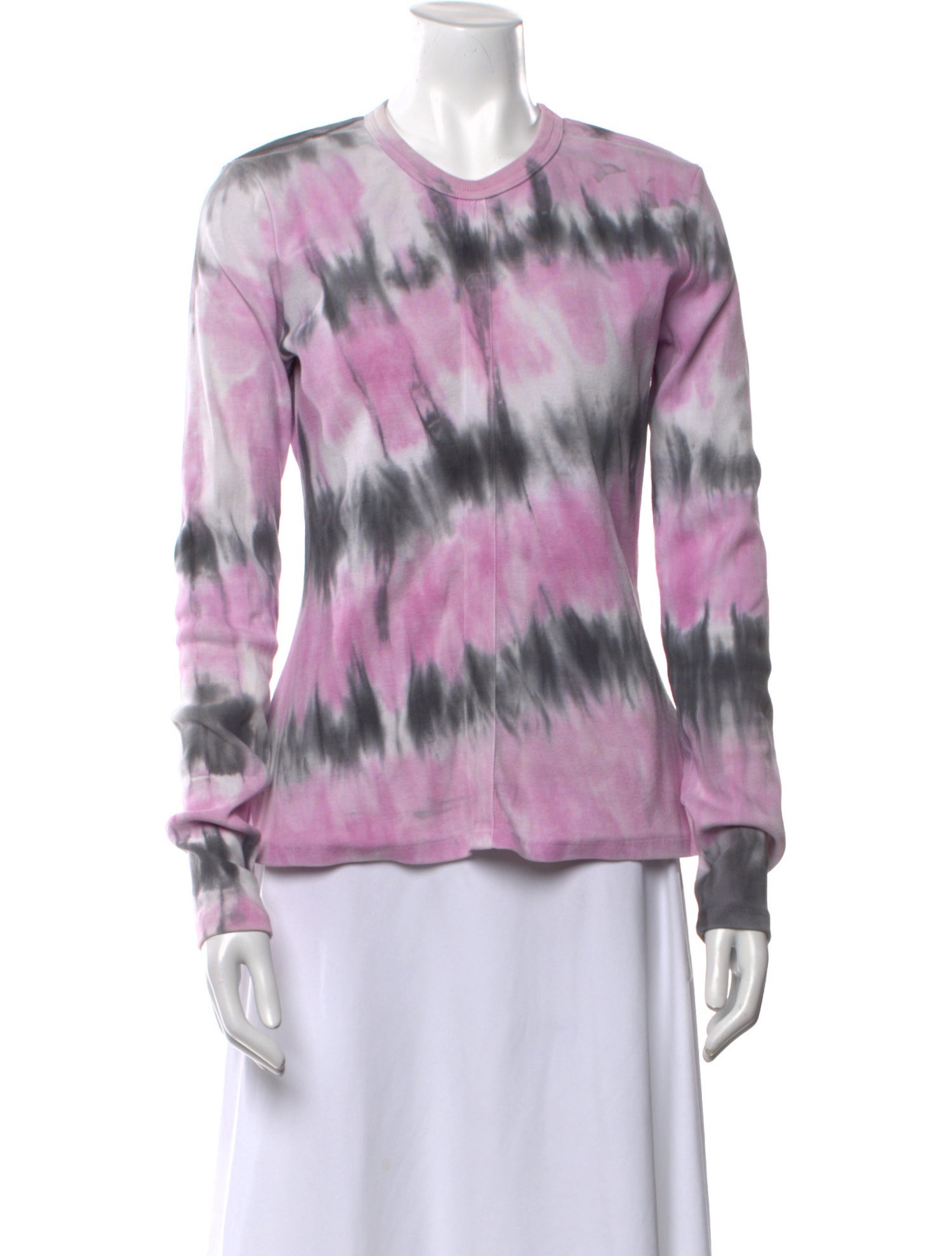Proenza Schouler Tie-Dye Print Crew Neck Sweater
