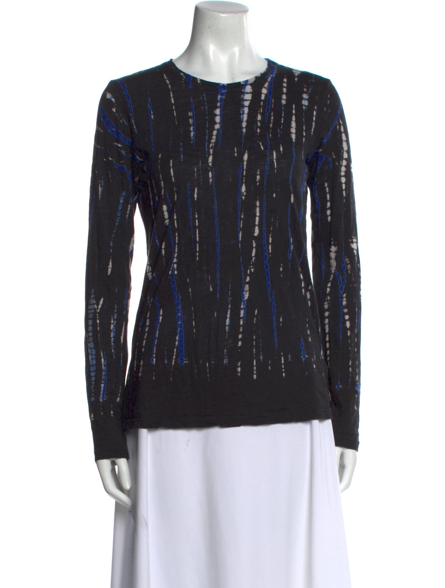 Proenza Schouler Striped Crew Neck Blouse