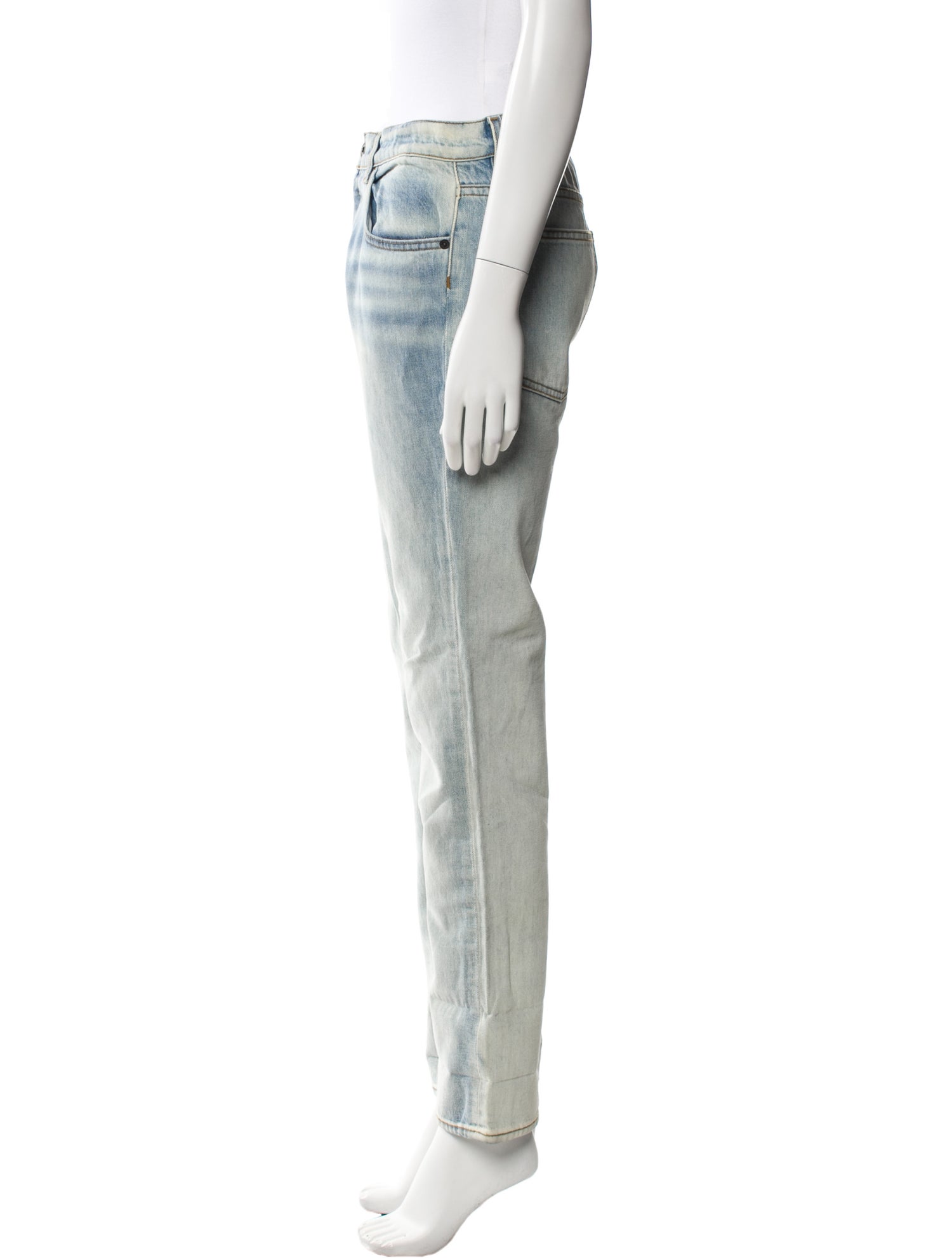 Proenza Schouler Mid-Rise Straight Leg Jeans