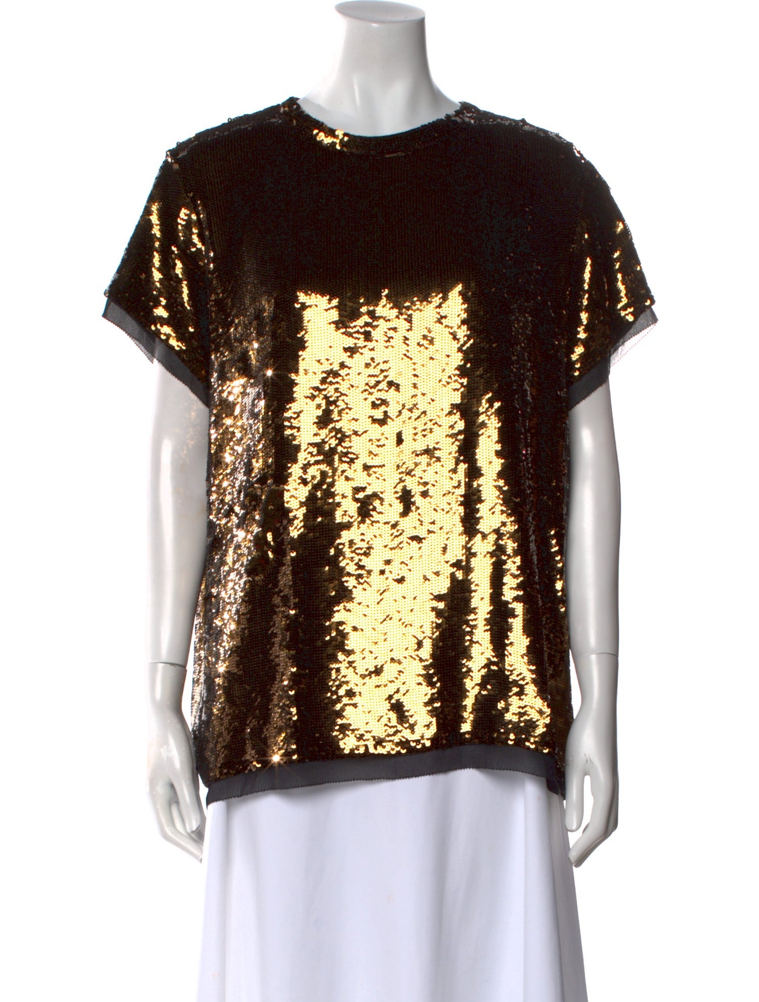 Proenza Schouler Silk Patterned T-Shirt