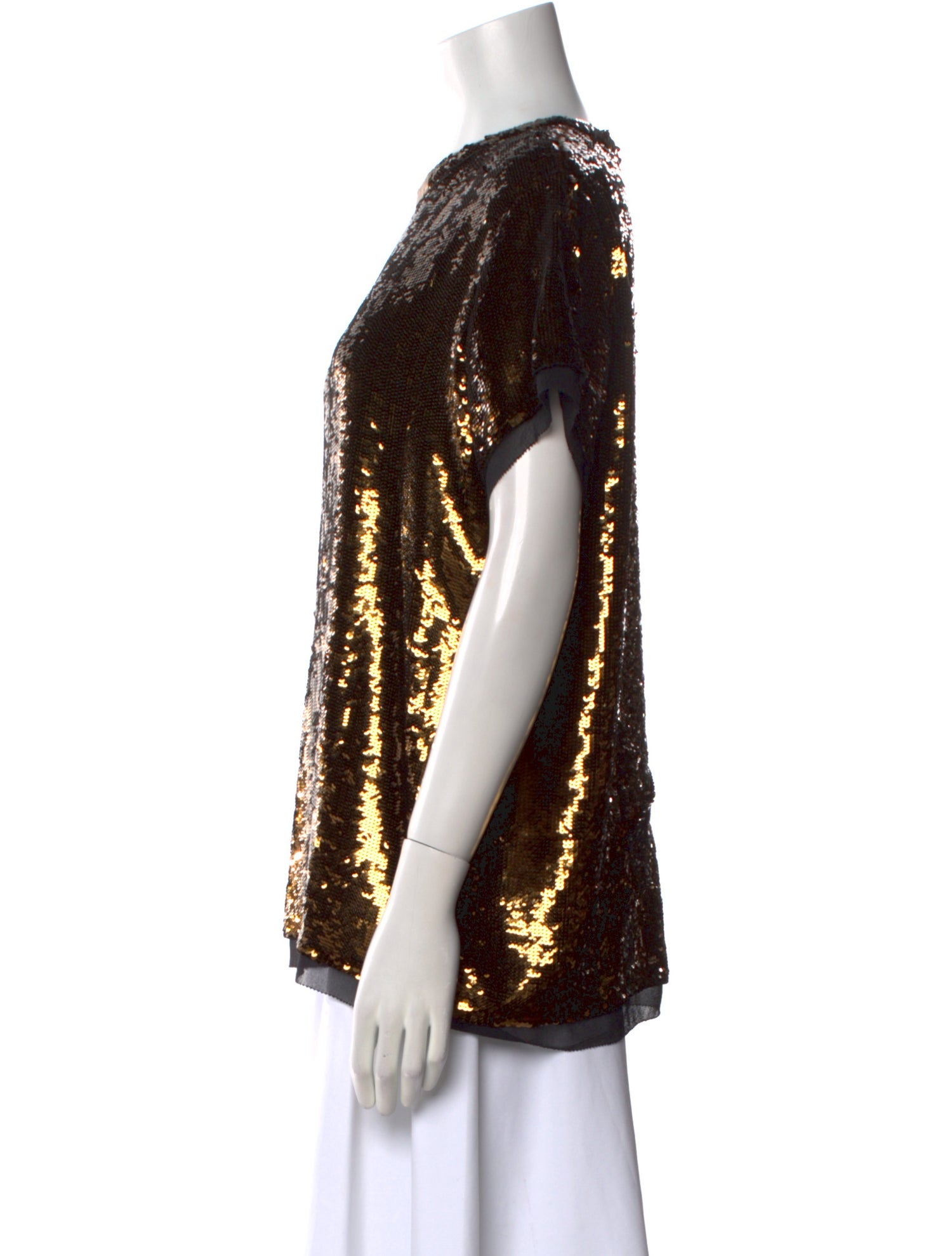 Proenza Schouler Silk Patterned T-Shirt