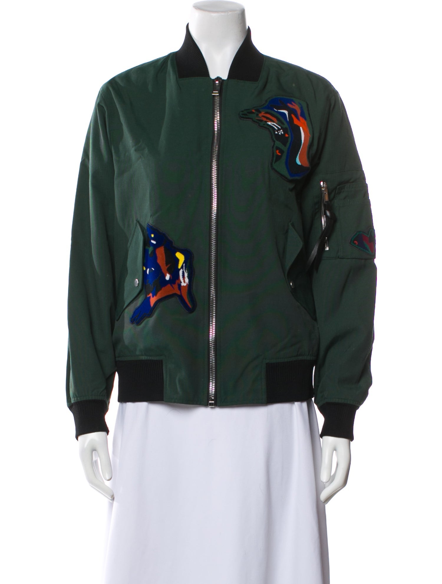 Proenza Schouler Graphic Print Bomber Jacket