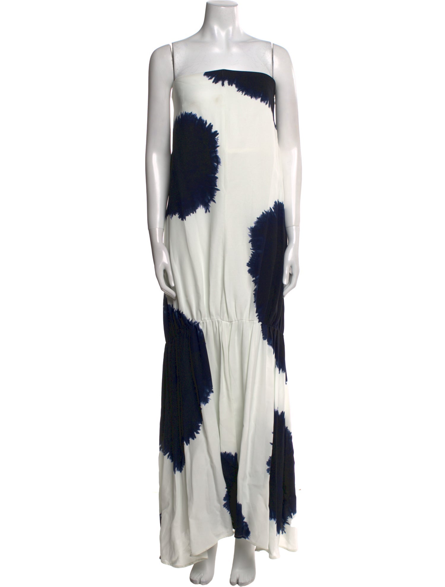 Proenza Schouler Tie-Dye Print Long Dress
