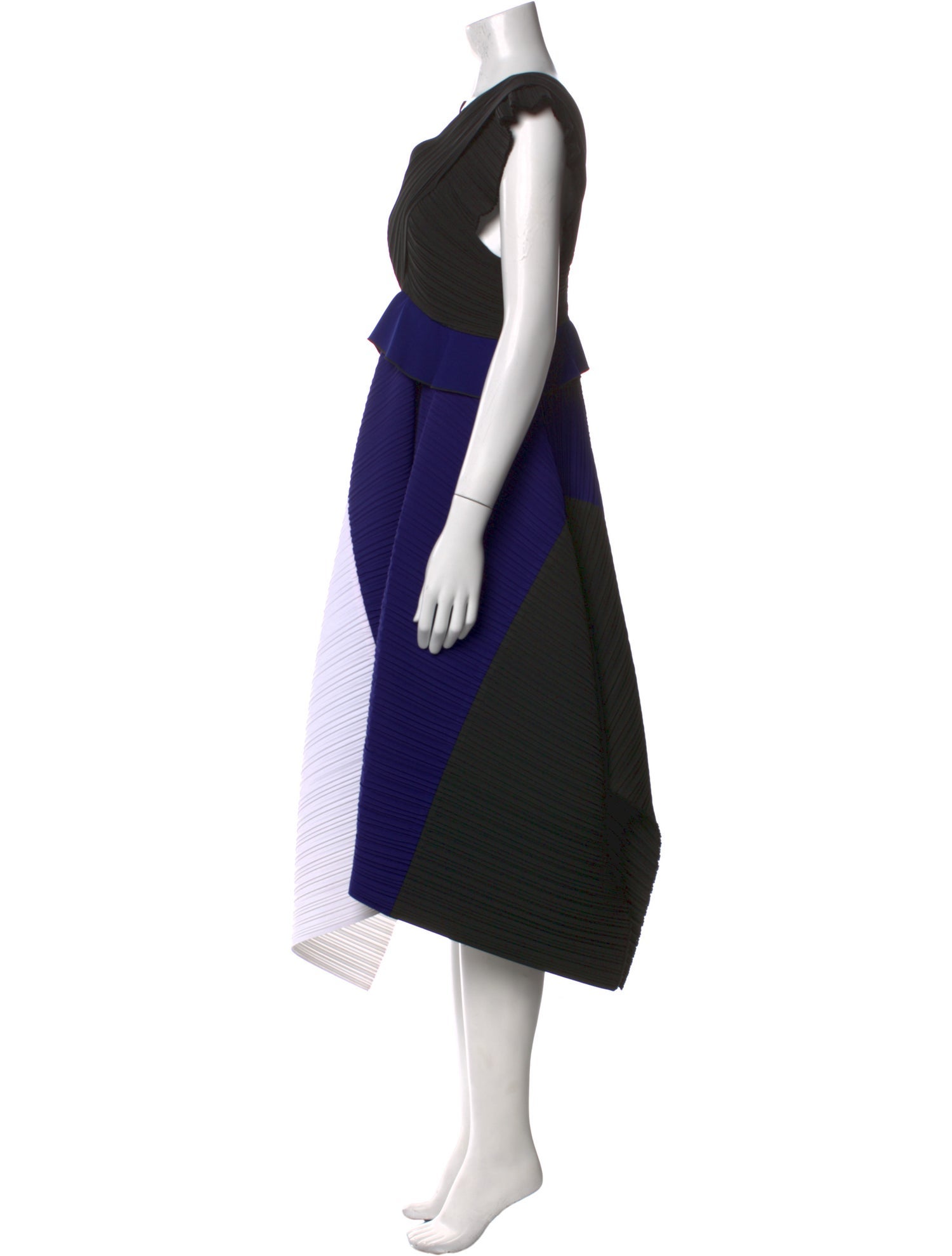 Proenza Schouler Striped Midi Length Dress