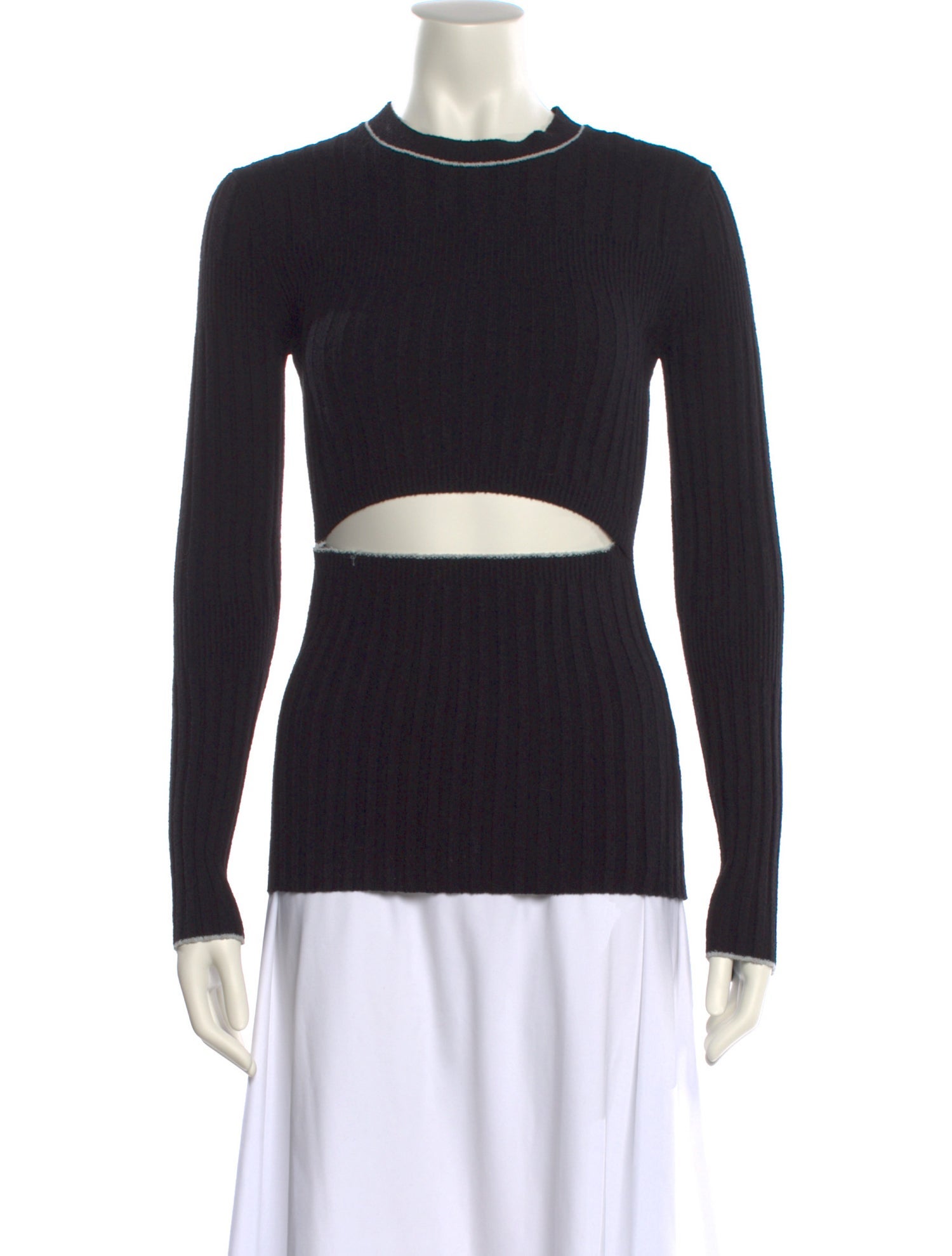 Proenza Schouler Mock Neck Long Sleeve Top