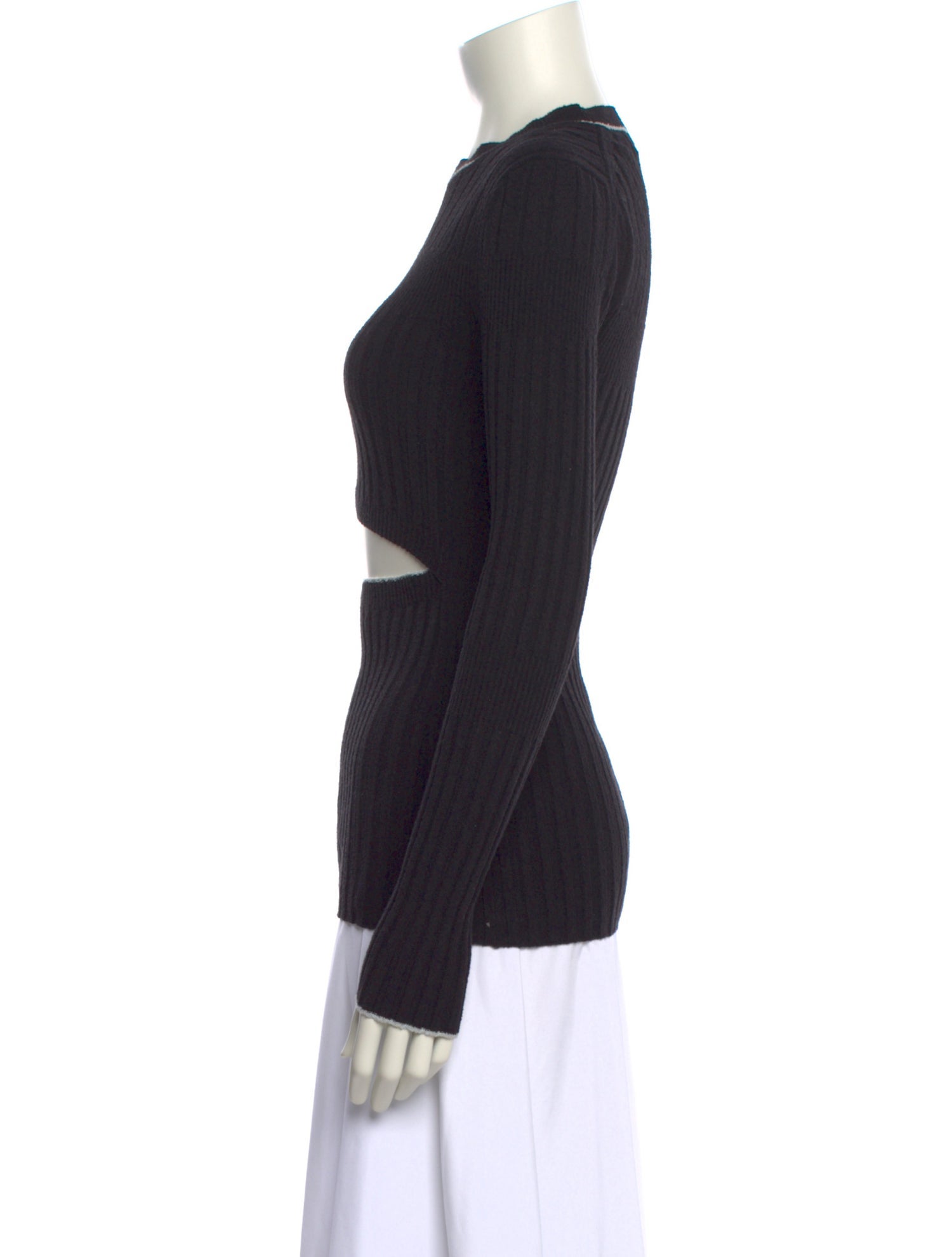 Proenza Schouler Mock Neck Long Sleeve Top