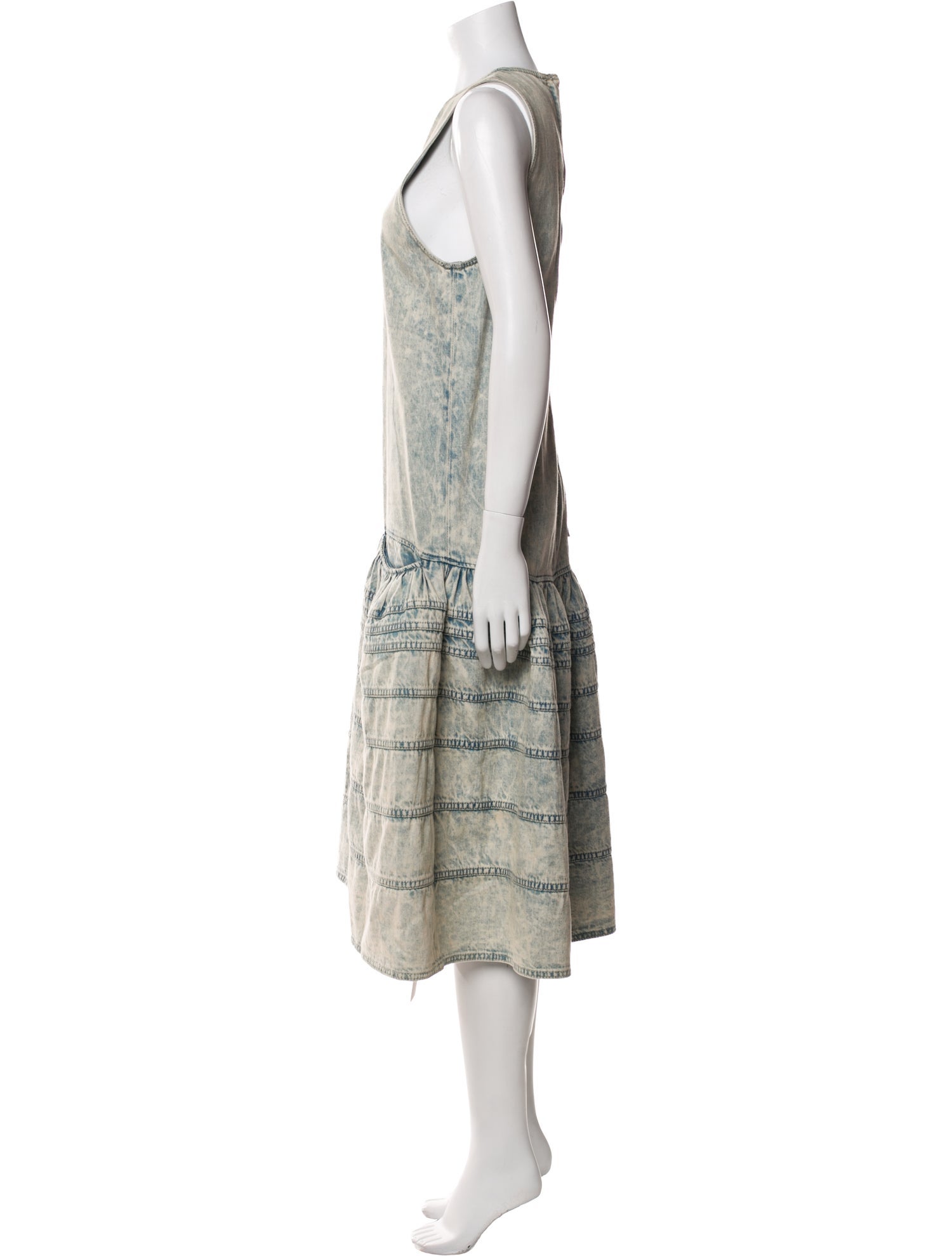 Proenza Schouler Printed Midi Length Dress