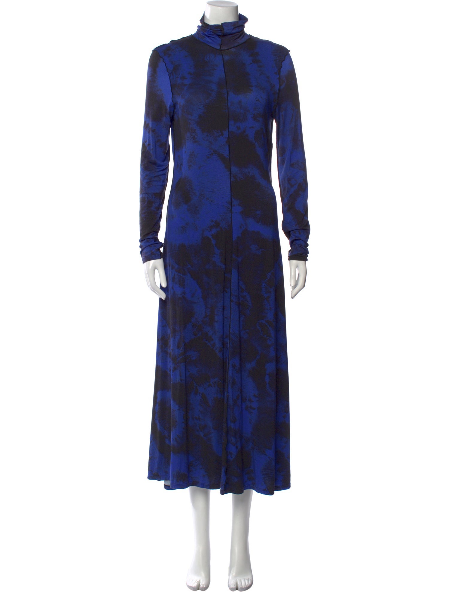 Proenza Schouler Tie-Dye Print Midi Length Dress