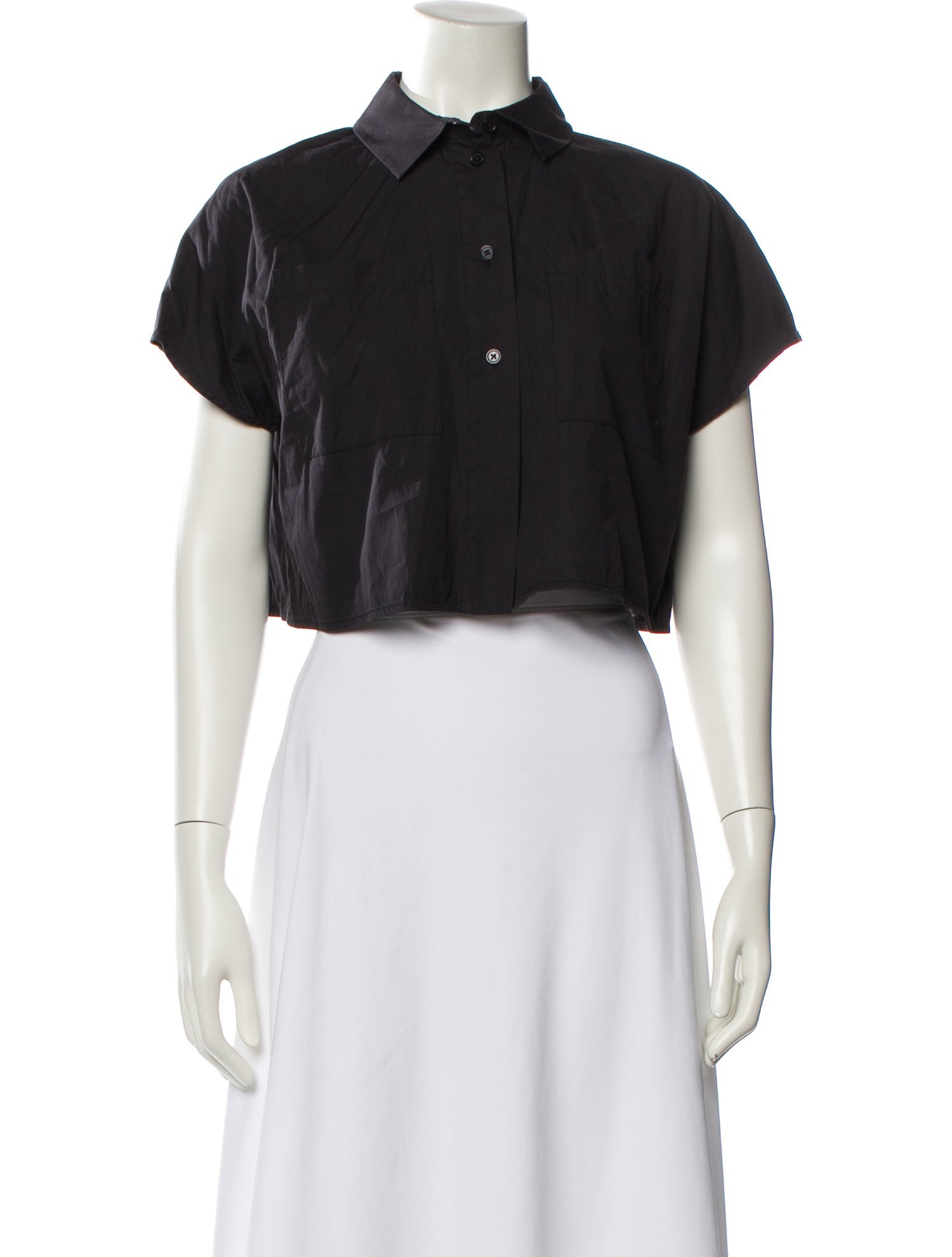 Proenza Schouler Short Sleeve Crop Top