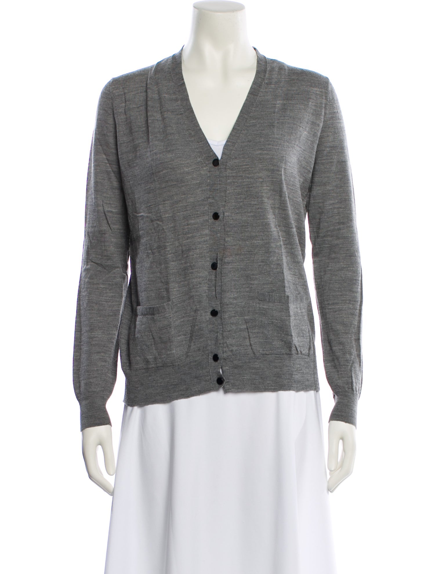 Proenza Schouler Merino Wool V-Neck Sweater