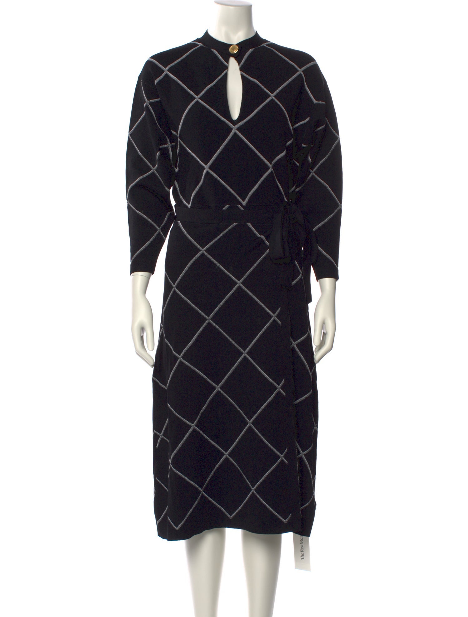 Proenza Schouler Plaid Print Midi Length Dress