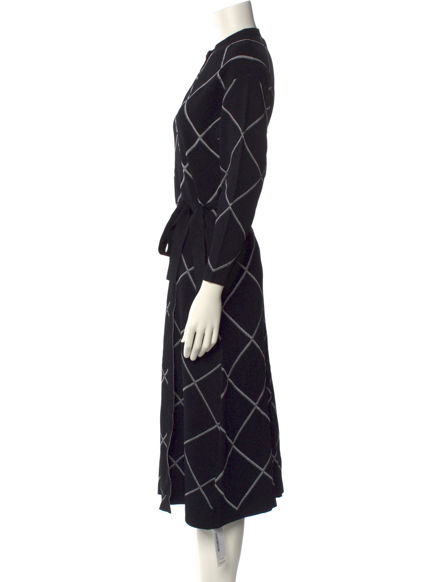 Proenza Schouler Plaid Print Midi Length Dress