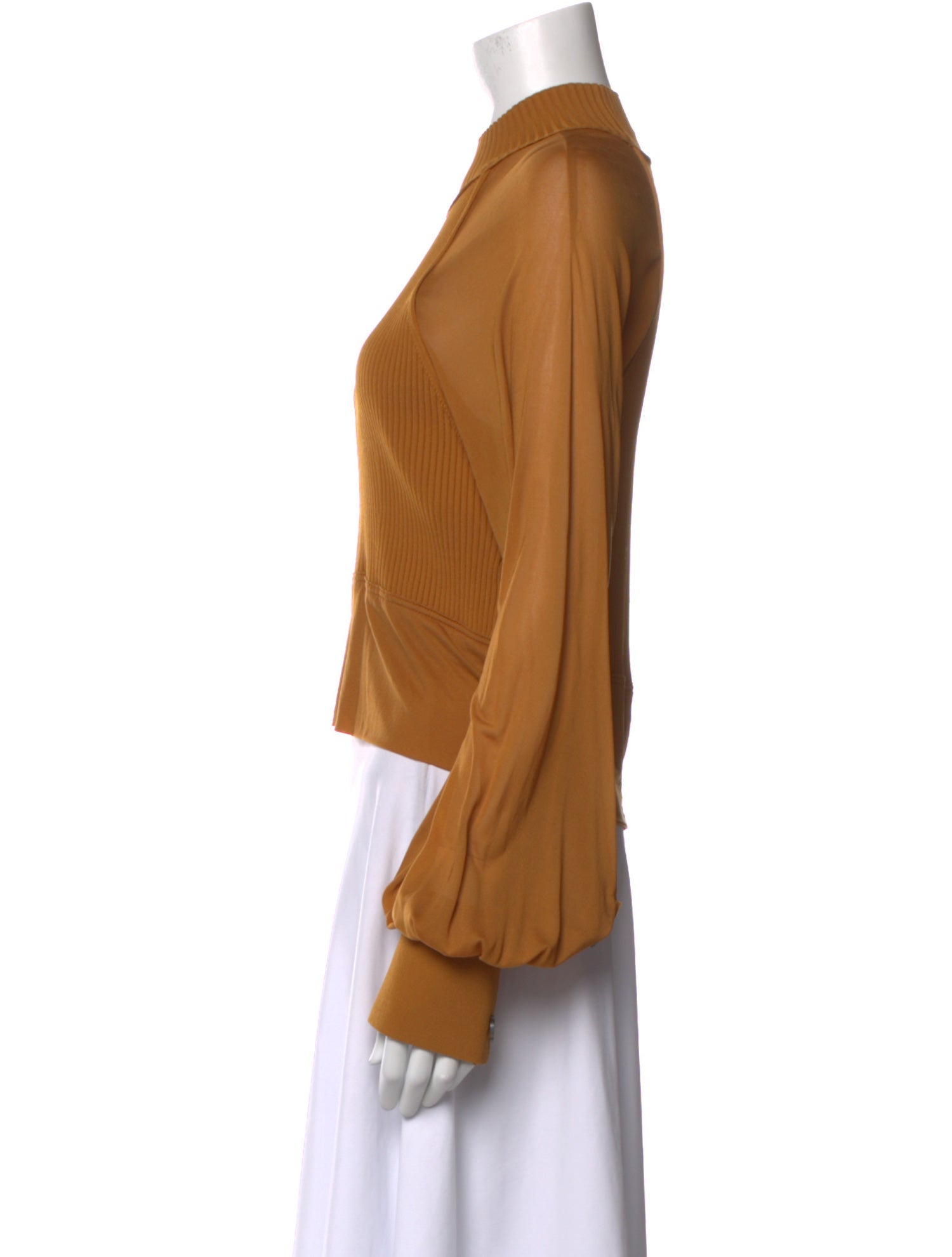 Proenza Schouler Mock Neck Long Sleeve Top