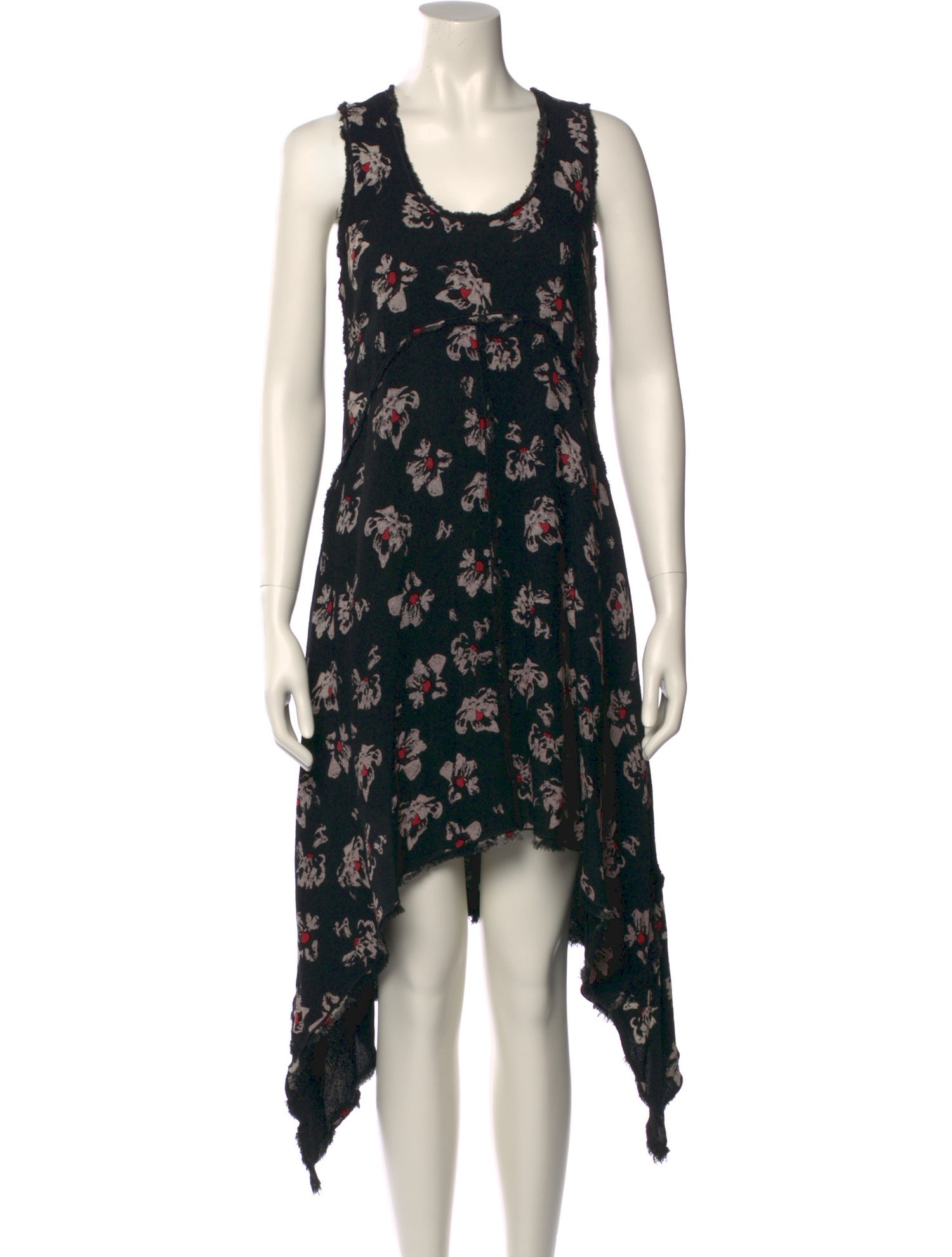 Proenza Schouler Floral Print Midi Length Dress