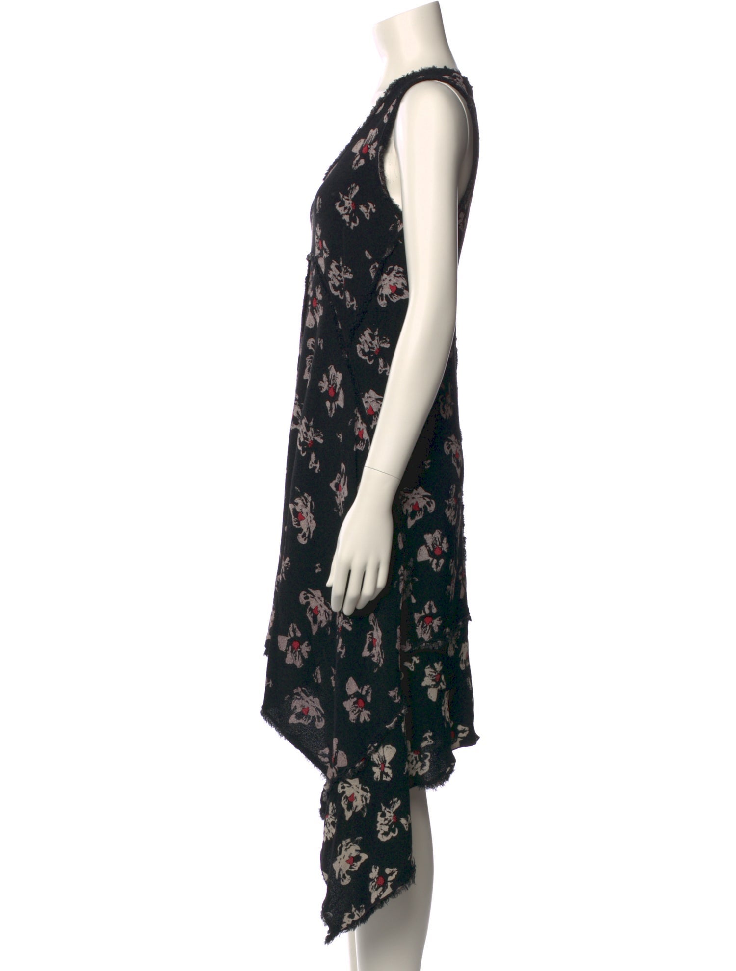 Proenza Schouler Floral Print Midi Length Dress