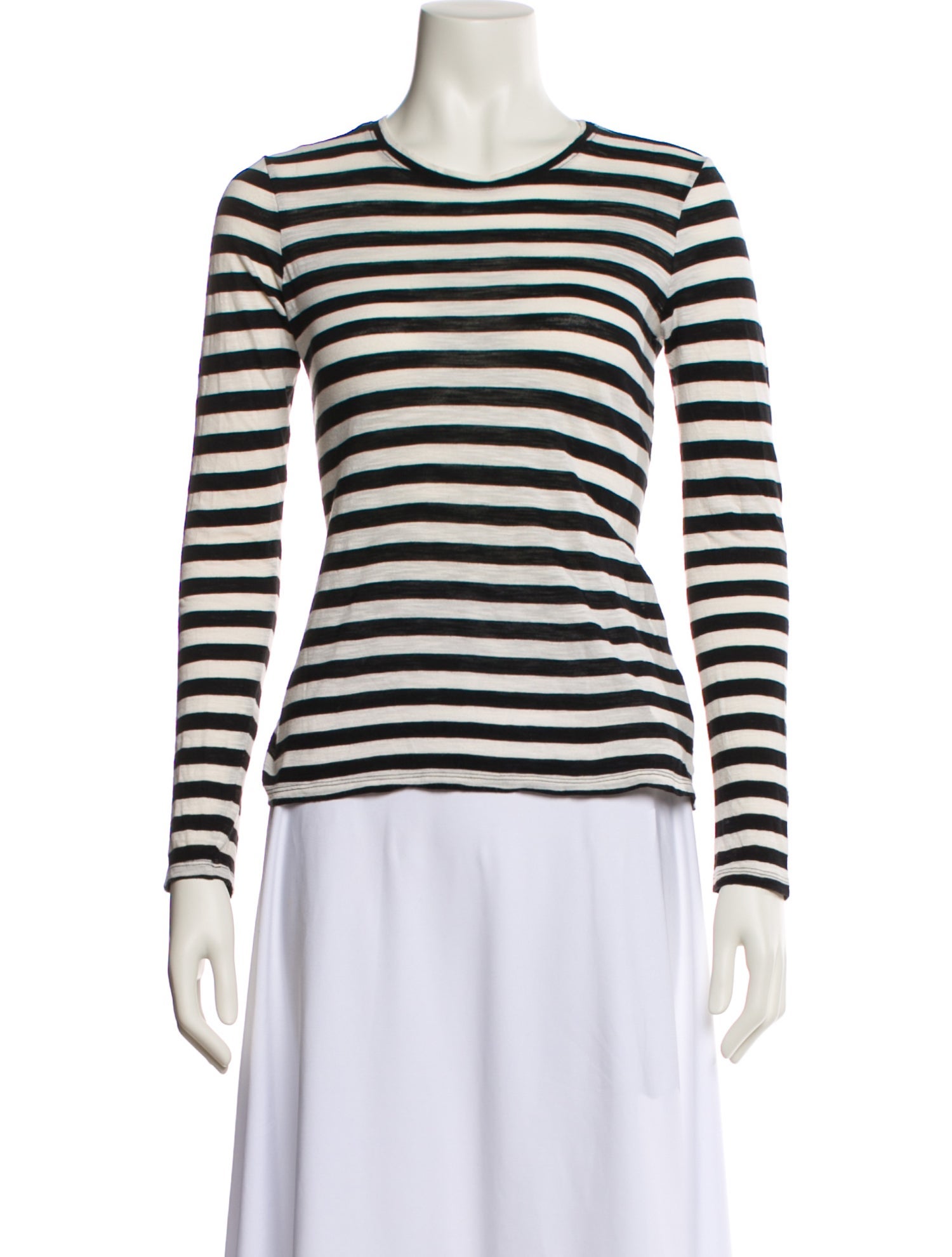 Proenza Schouler Striped Crew Neck Top