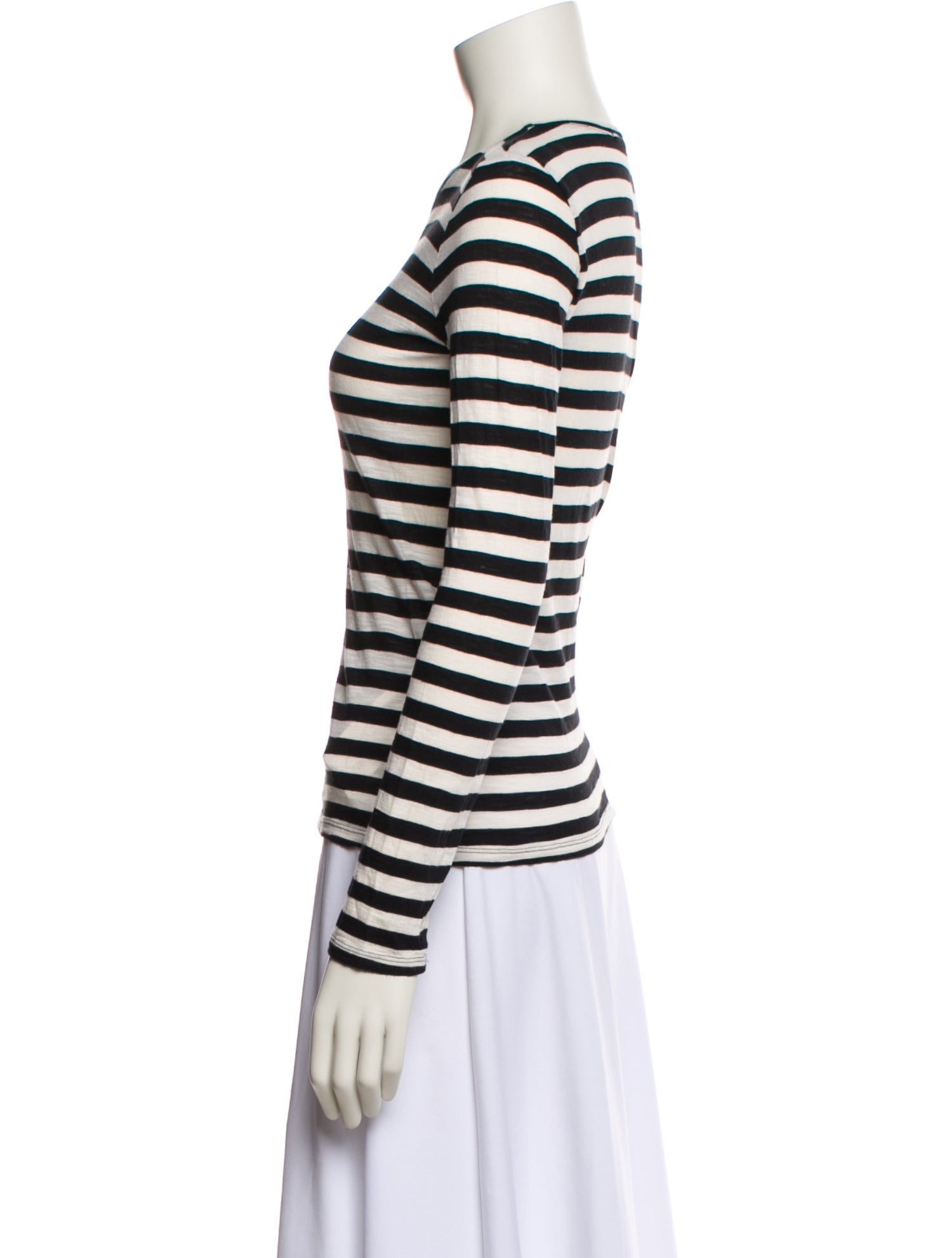 Proenza Schouler Striped Crew Neck Top