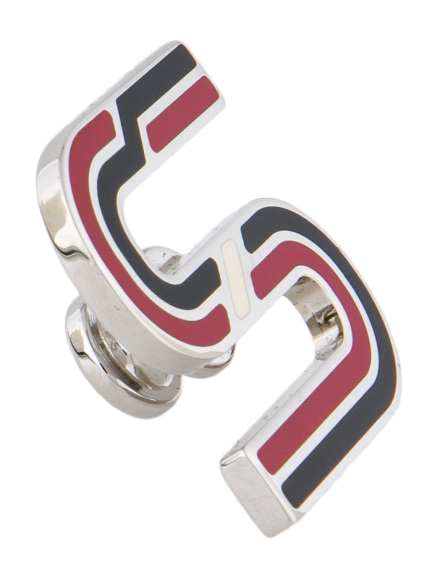 Proenza Schouler Enamel Alphabet 'S' Lapel Pin Brooch