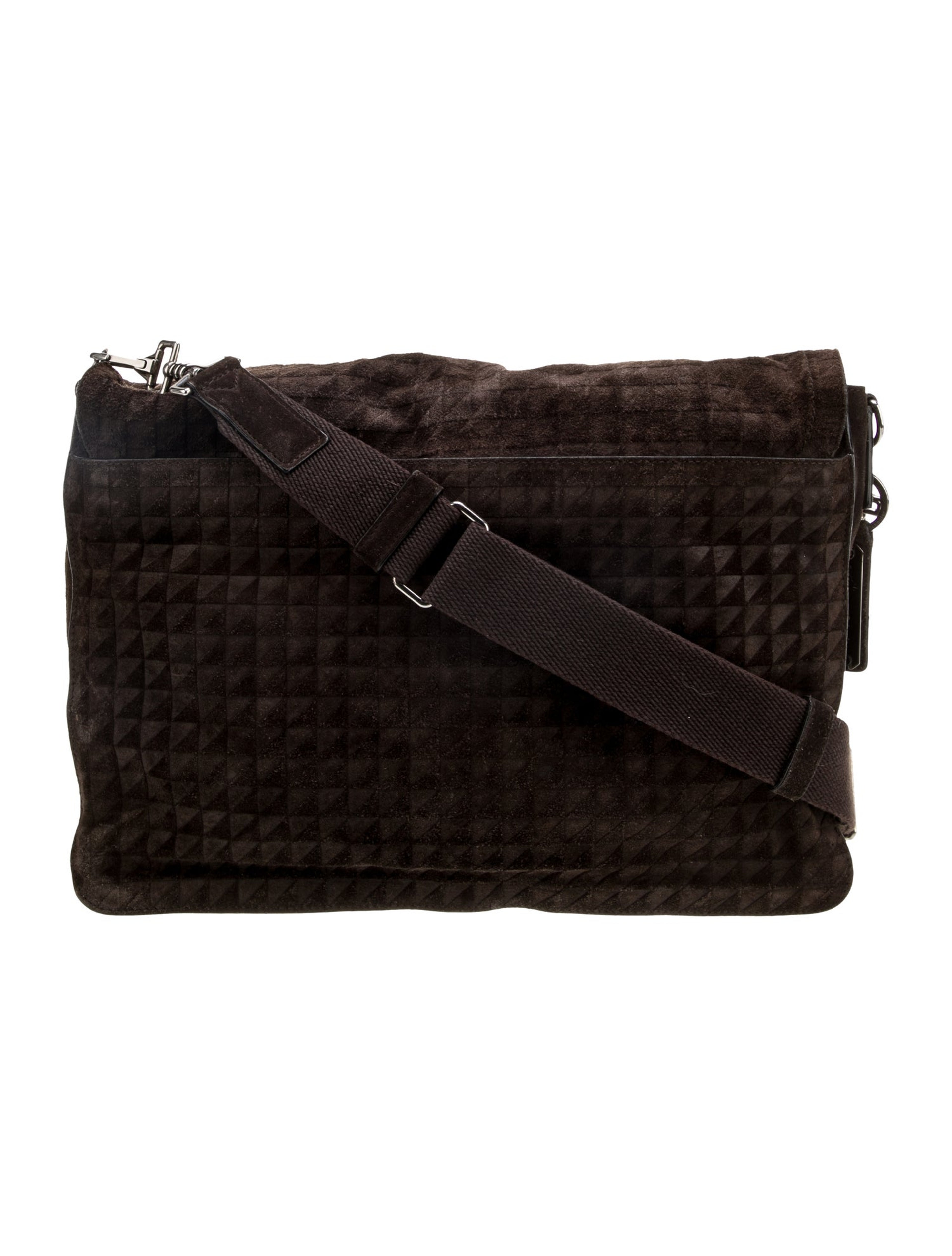 Suede Messenger Bag