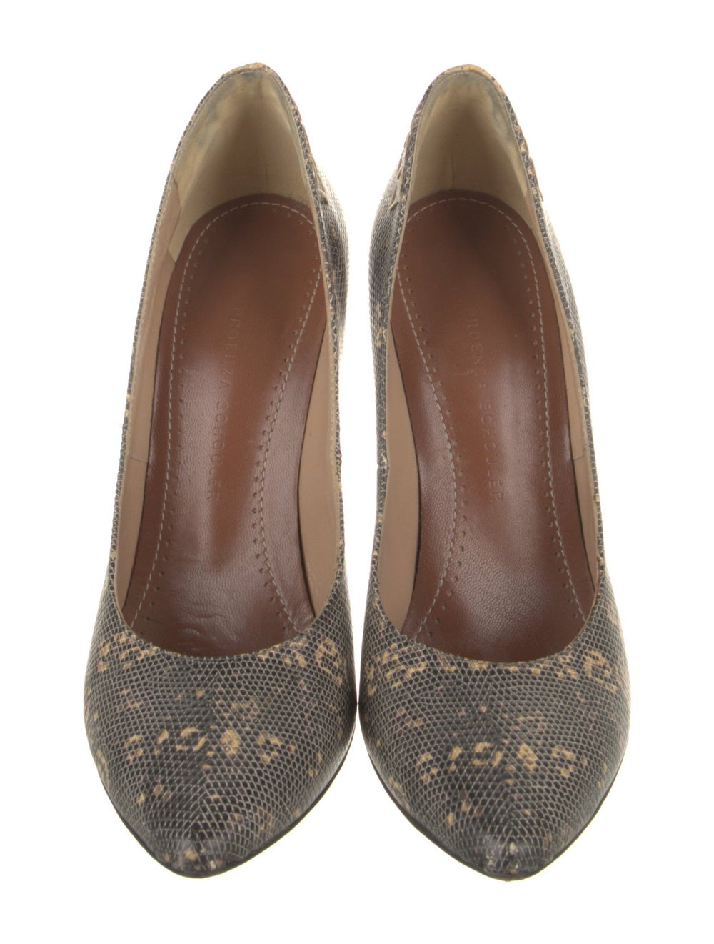 Proenza Schouler Python Printed Pumps - image 3