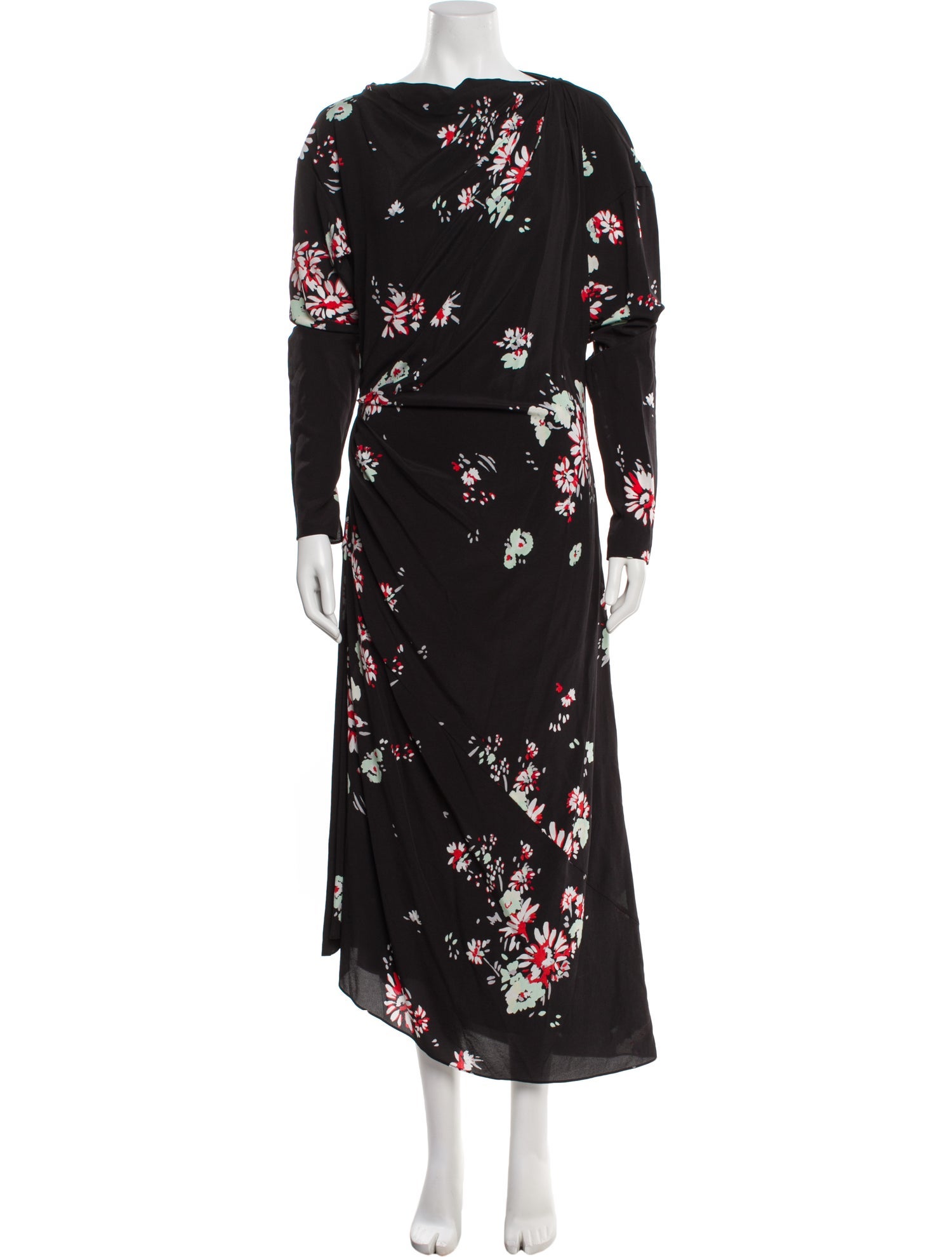 Proenza Schouler Floral Print Long Dress